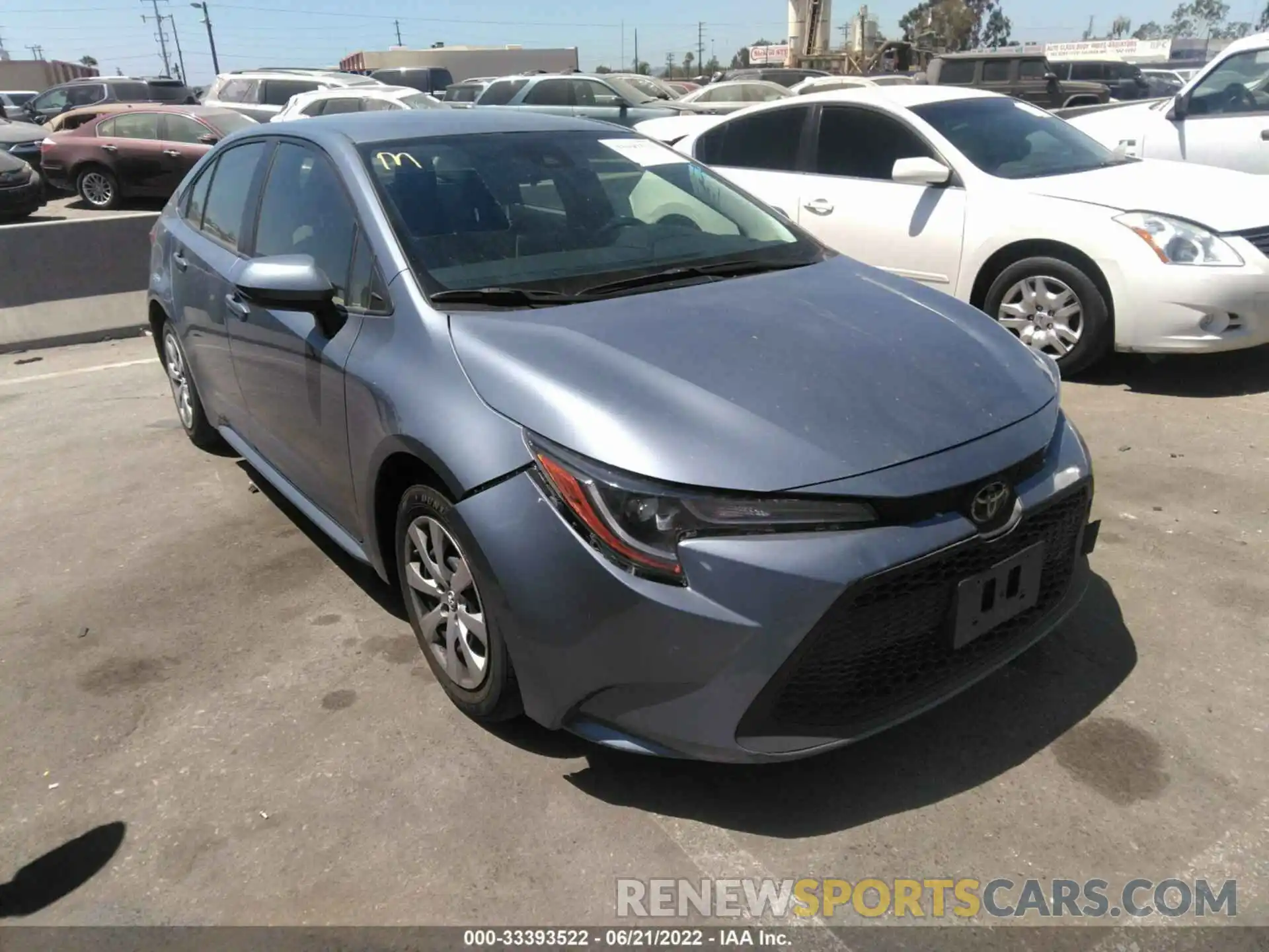 1 Photograph of a damaged car JTDEPRAEXLJ070880 TOYOTA COROLLA 2020