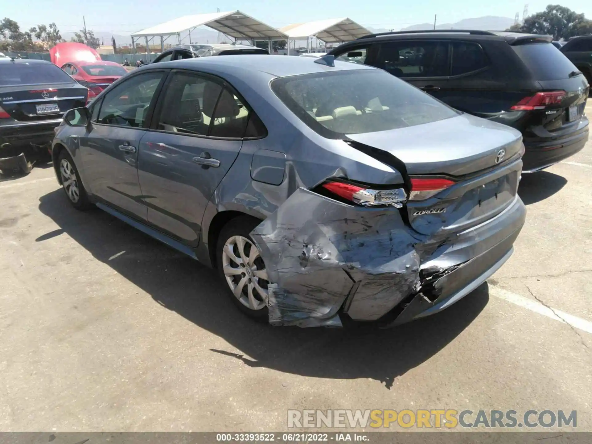 3 Photograph of a damaged car JTDEPRAEXLJ070880 TOYOTA COROLLA 2020