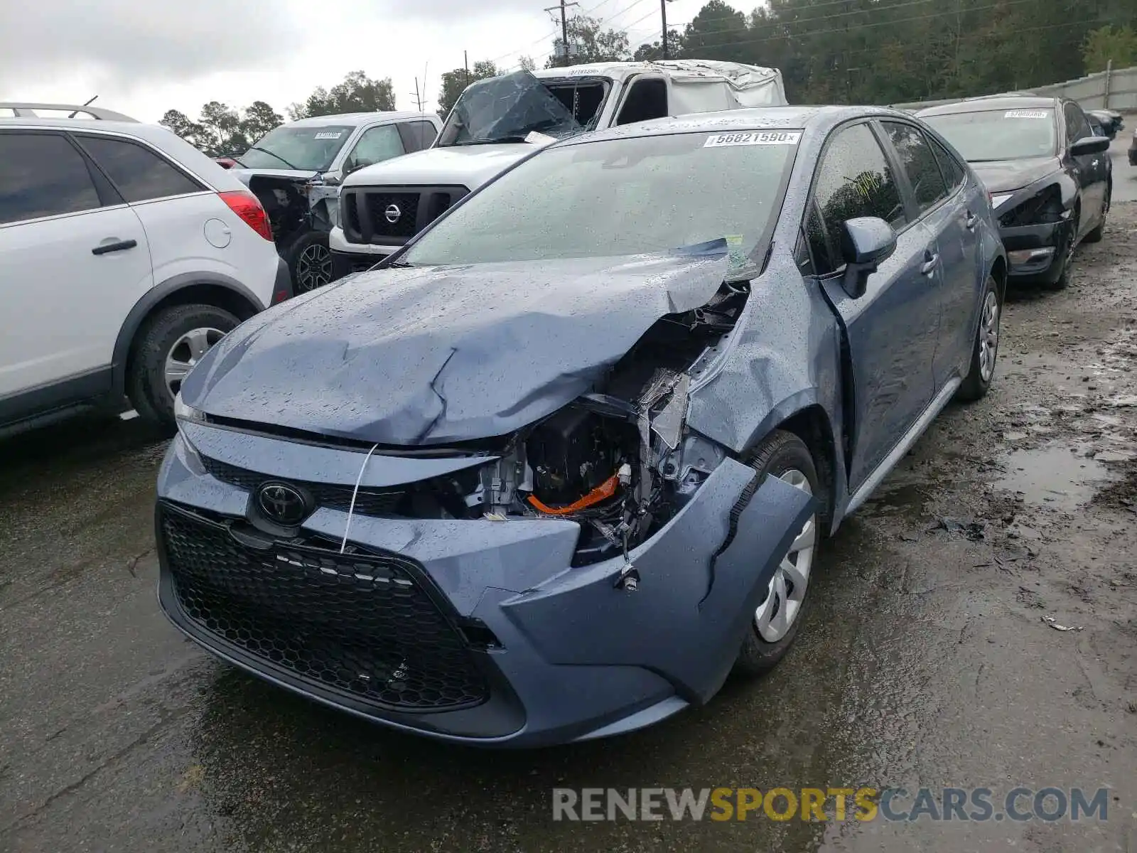 2 Photograph of a damaged car JTDEPRAEXLJ072340 TOYOTA COROLLA 2020