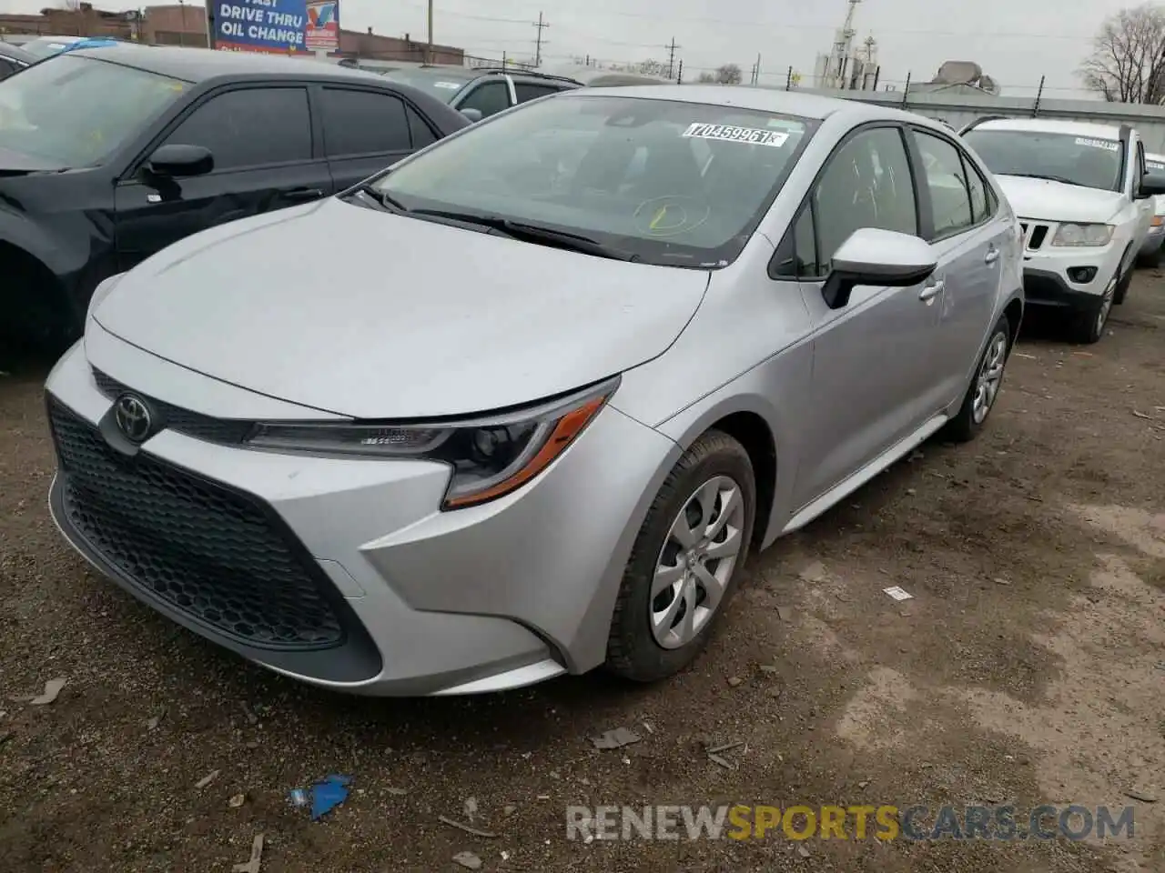 2 Photograph of a damaged car JTDEPRAEXLJ073911 TOYOTA COROLLA 2020