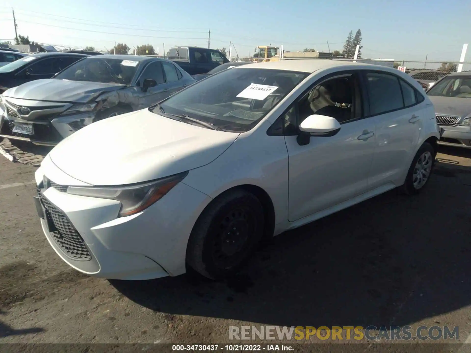 2 Photograph of a damaged car JTDEPRAEXLJ073939 TOYOTA COROLLA 2020