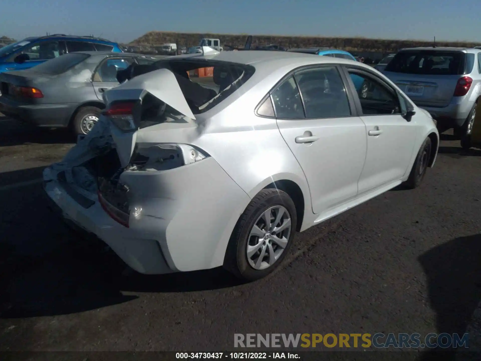 4 Photograph of a damaged car JTDEPRAEXLJ073939 TOYOTA COROLLA 2020