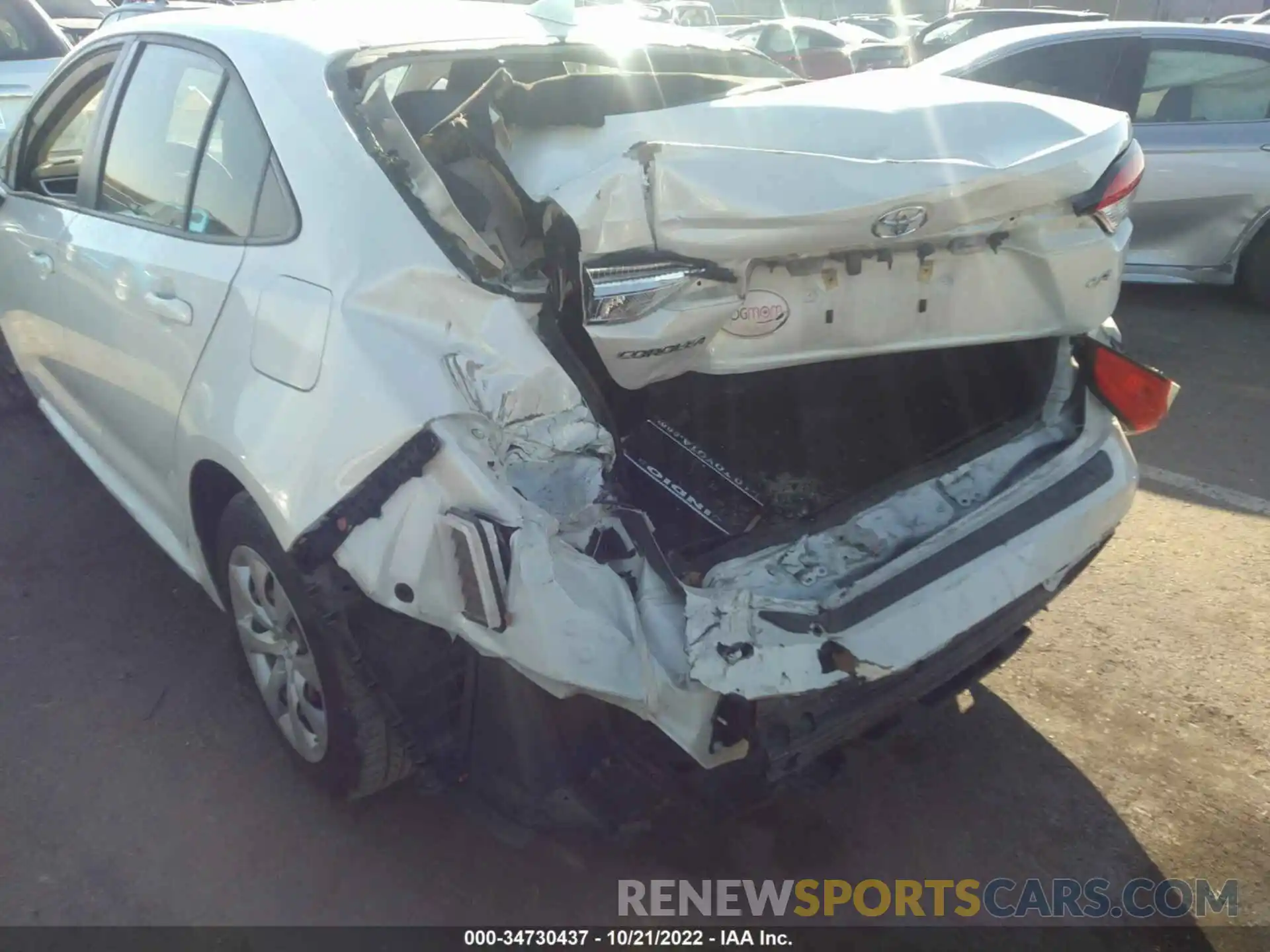 6 Photograph of a damaged car JTDEPRAEXLJ073939 TOYOTA COROLLA 2020