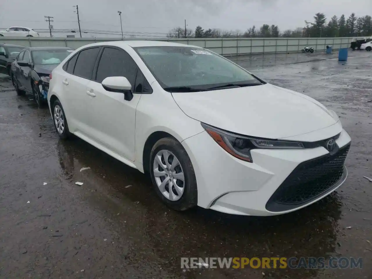 1 Photograph of a damaged car JTDEPRAEXLJ074184 TOYOTA COROLLA 2020