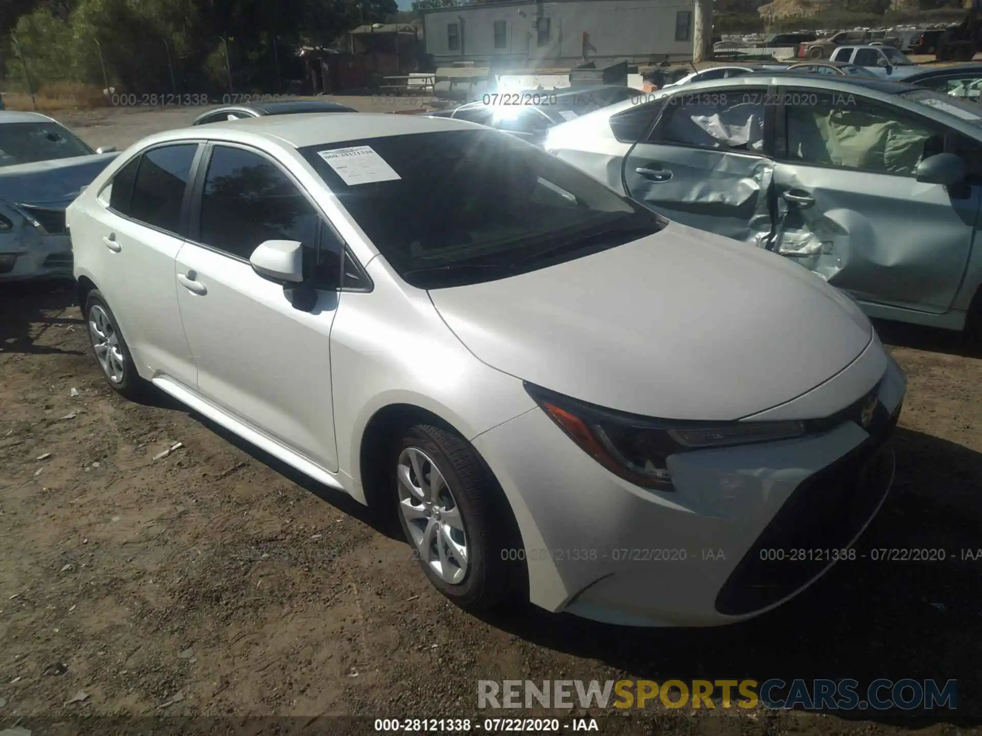 1 Photograph of a damaged car JTDEPRAEXLJ075819 TOYOTA COROLLA 2020