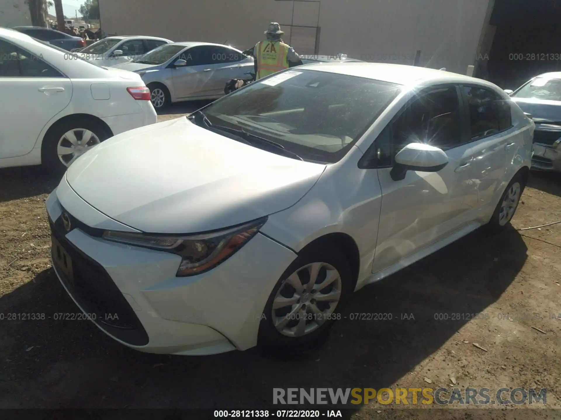 2 Photograph of a damaged car JTDEPRAEXLJ075819 TOYOTA COROLLA 2020