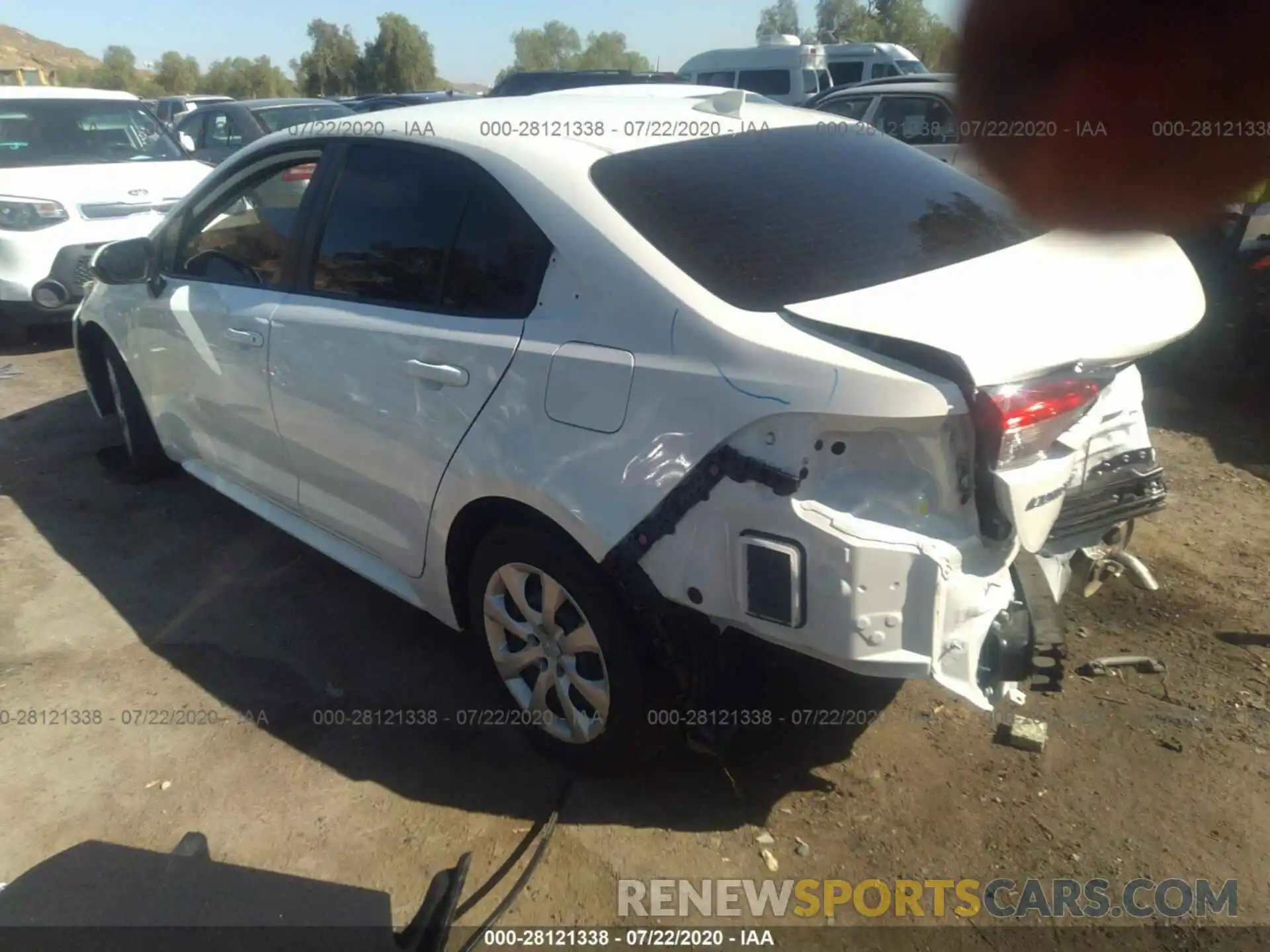 3 Photograph of a damaged car JTDEPRAEXLJ075819 TOYOTA COROLLA 2020