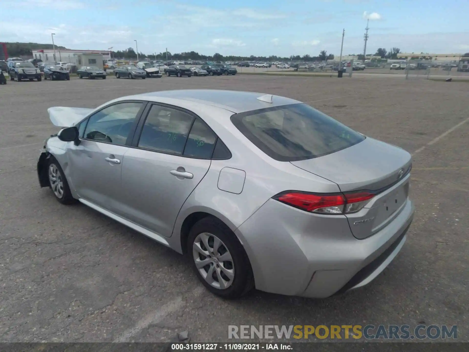 3 Photograph of a damaged car JTDEPRAEXLJ076338 TOYOTA COROLLA 2020