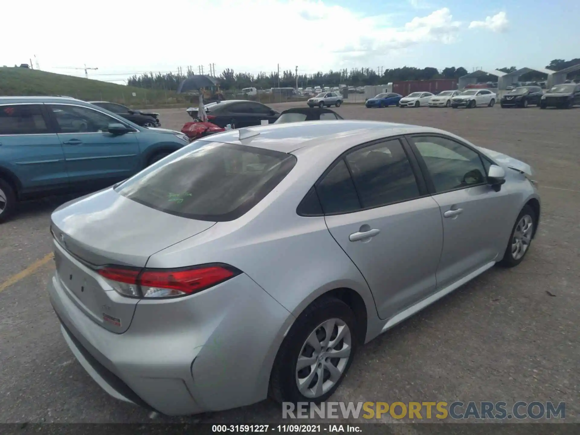 4 Photograph of a damaged car JTDEPRAEXLJ076338 TOYOTA COROLLA 2020