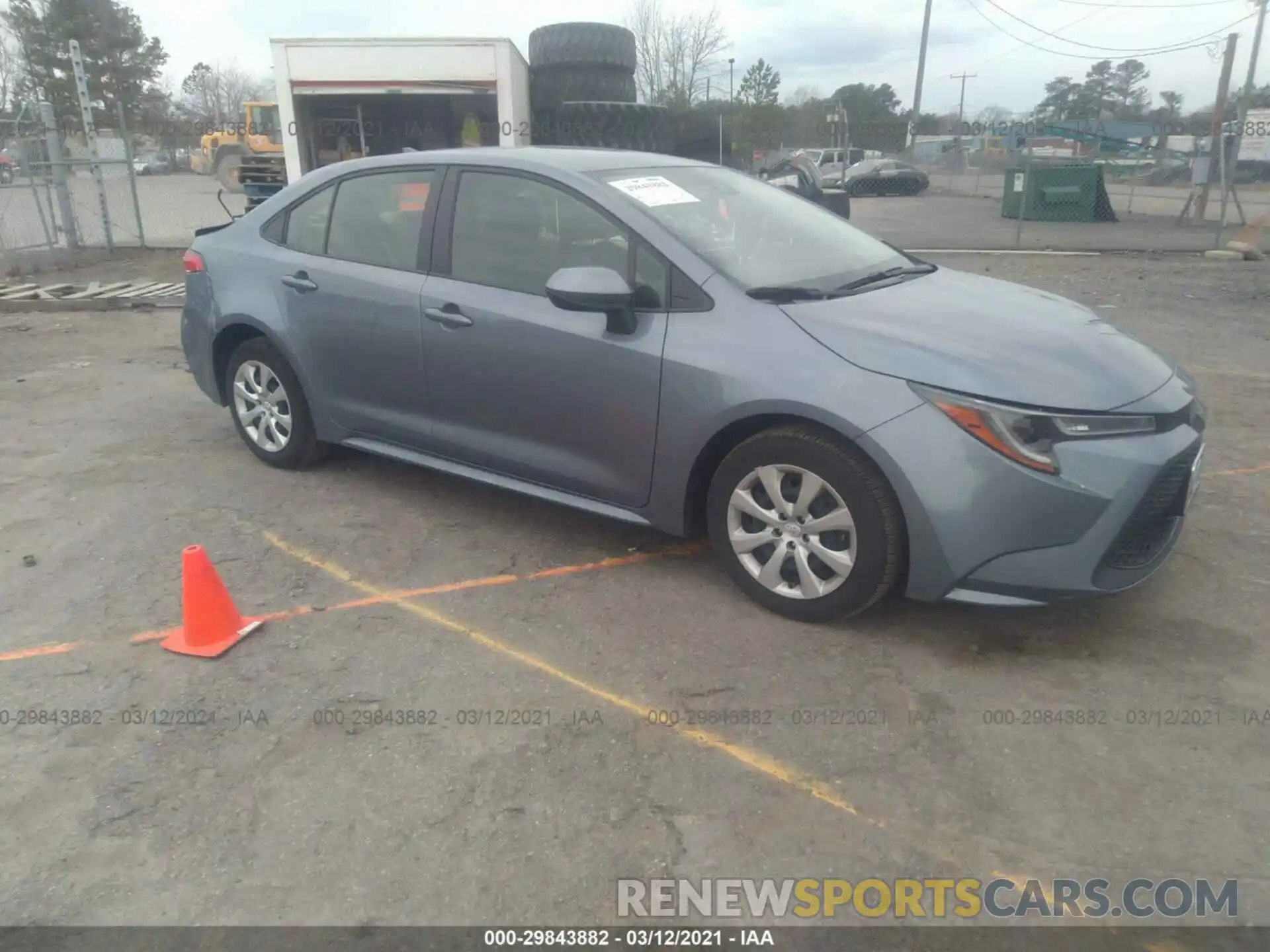 1 Photograph of a damaged car JTDEPRAEXLJ077697 TOYOTA COROLLA 2020