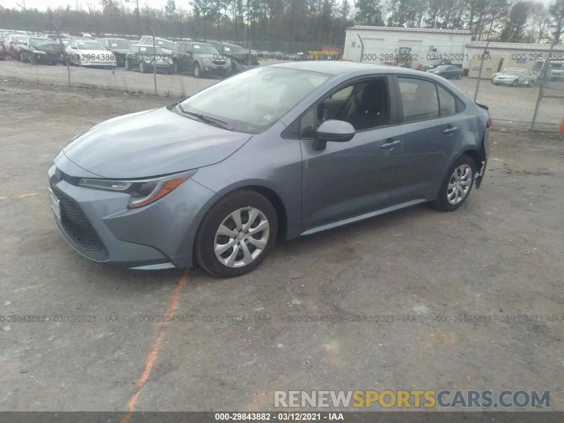 2 Photograph of a damaged car JTDEPRAEXLJ077697 TOYOTA COROLLA 2020