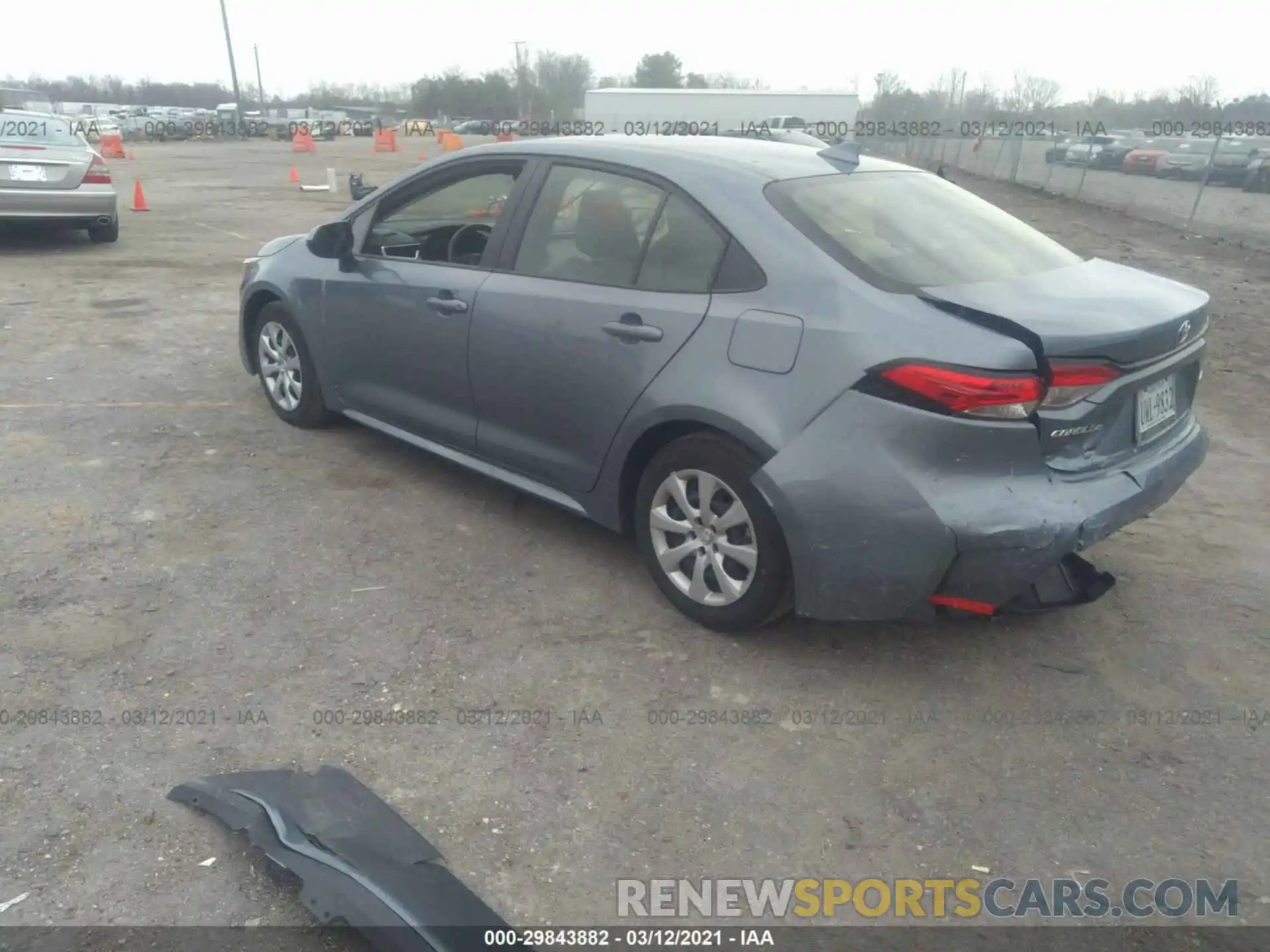 3 Photograph of a damaged car JTDEPRAEXLJ077697 TOYOTA COROLLA 2020