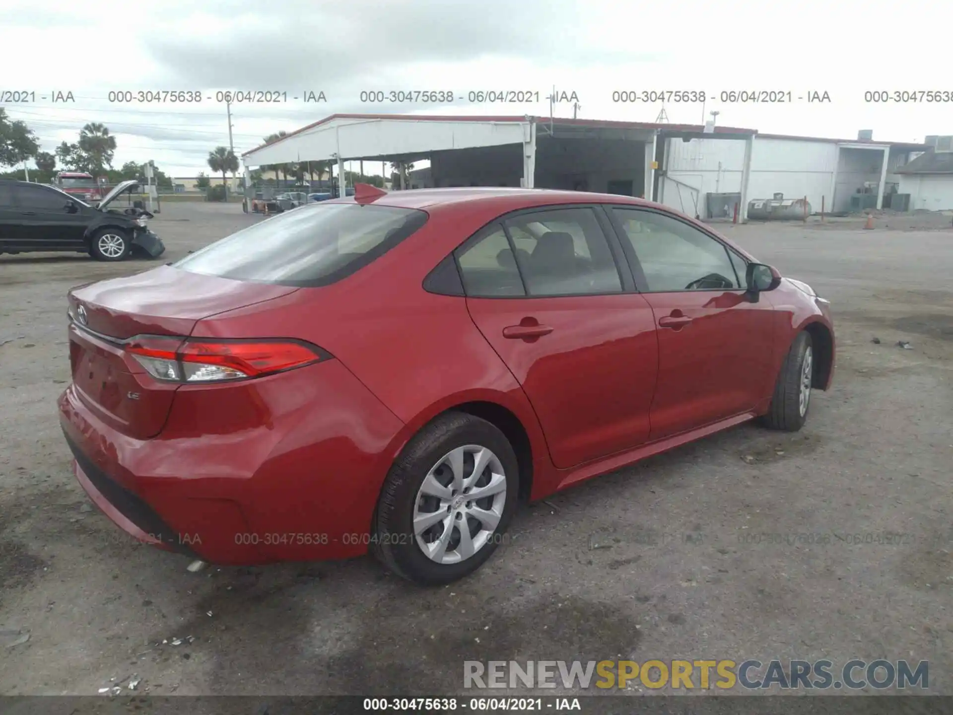 4 Photograph of a damaged car JTDEPRAEXLJ080079 TOYOTA COROLLA 2020