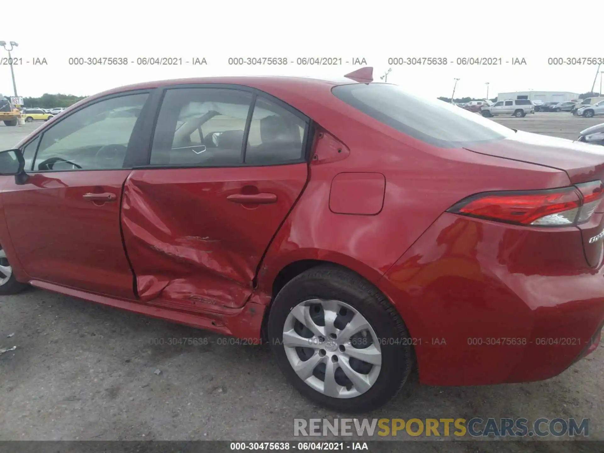 6 Photograph of a damaged car JTDEPRAEXLJ080079 TOYOTA COROLLA 2020