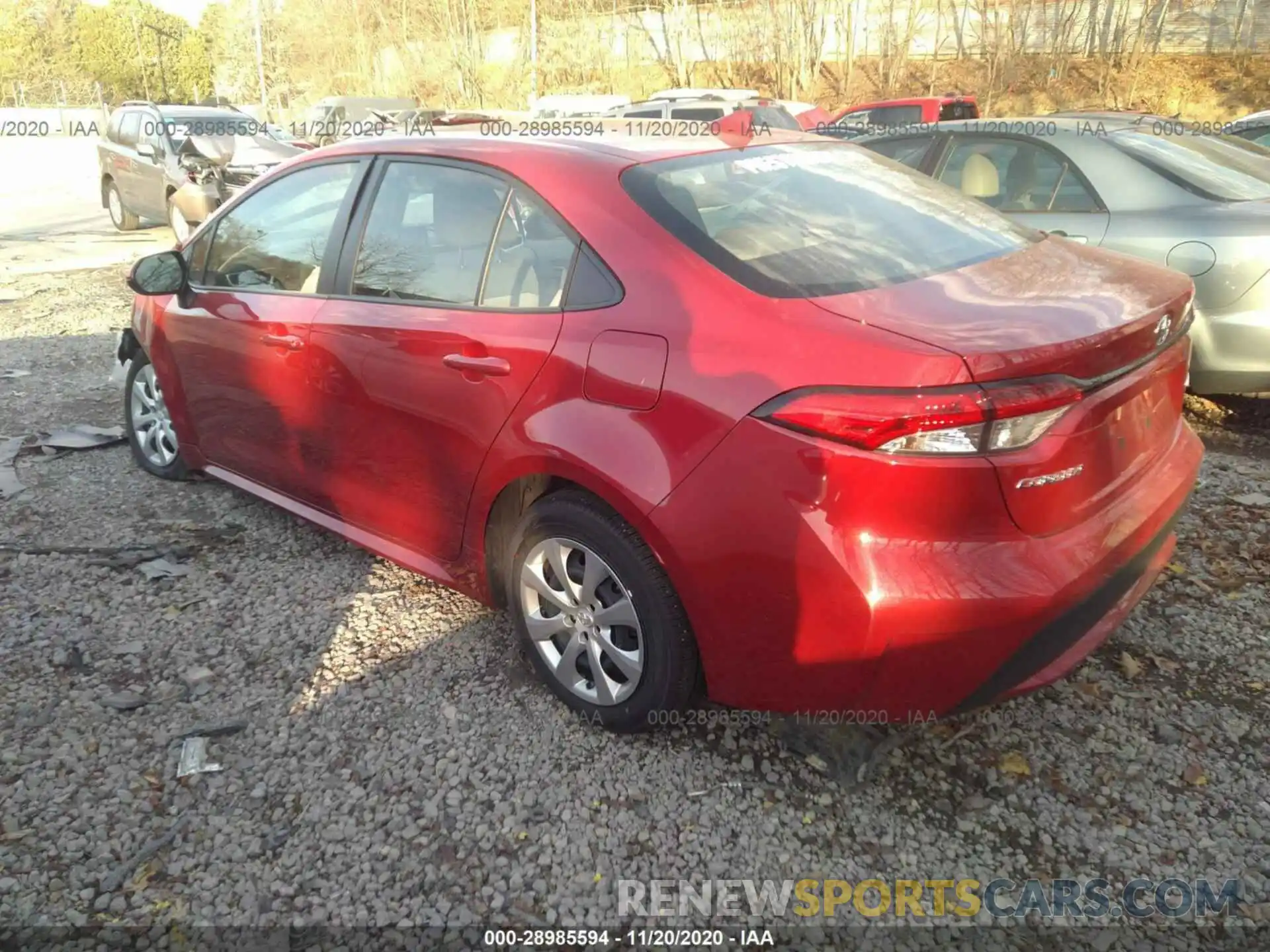 3 Photograph of a damaged car JTDEPRAEXLJ081166 TOYOTA COROLLA 2020