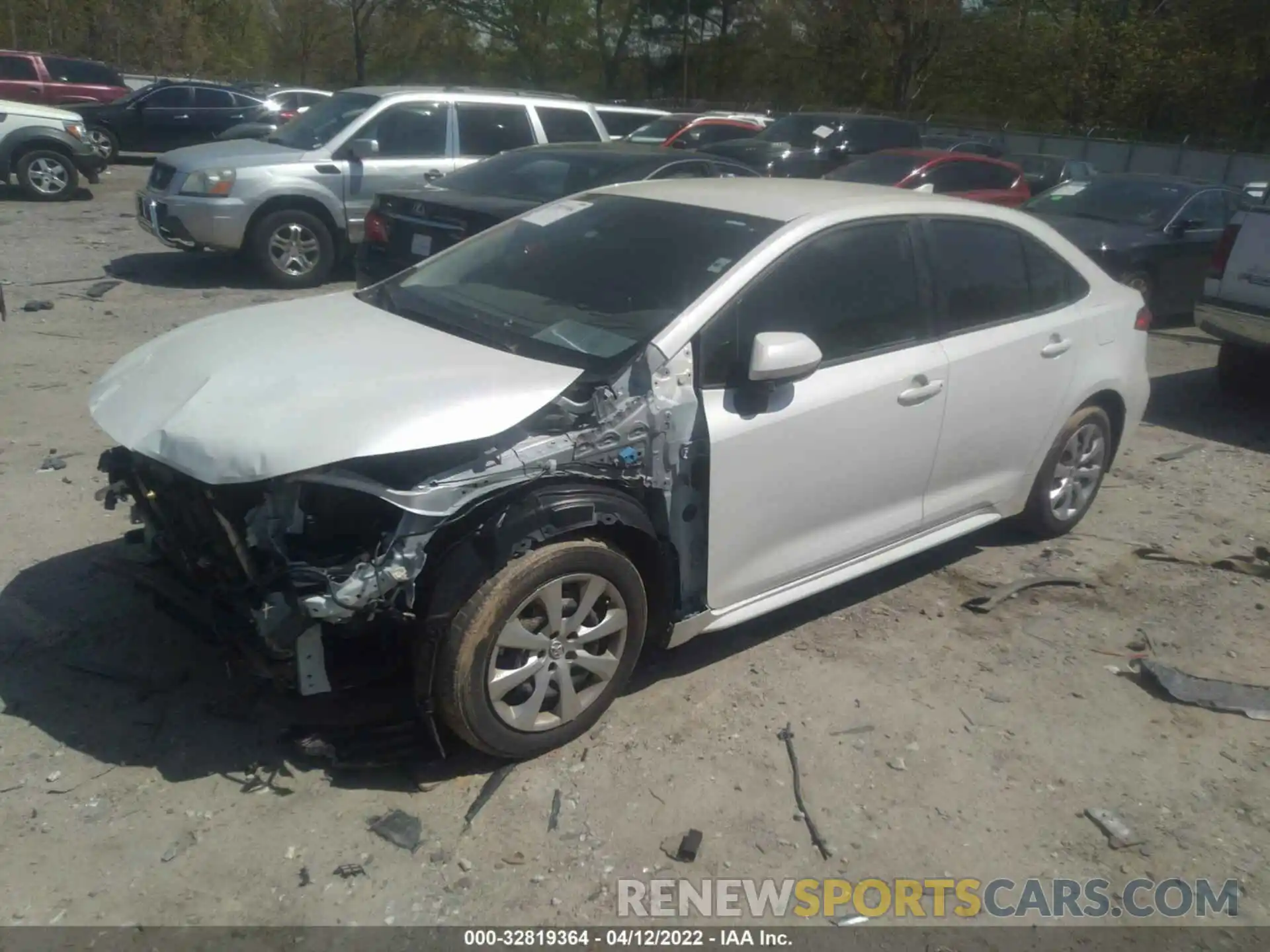 2 Photograph of a damaged car JTDEPRAEXLJ083516 TOYOTA COROLLA 2020