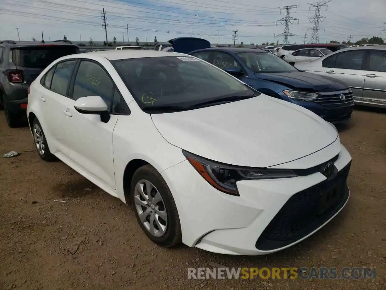 1 Photograph of a damaged car JTDEPRAEXLJ083709 TOYOTA COROLLA 2020