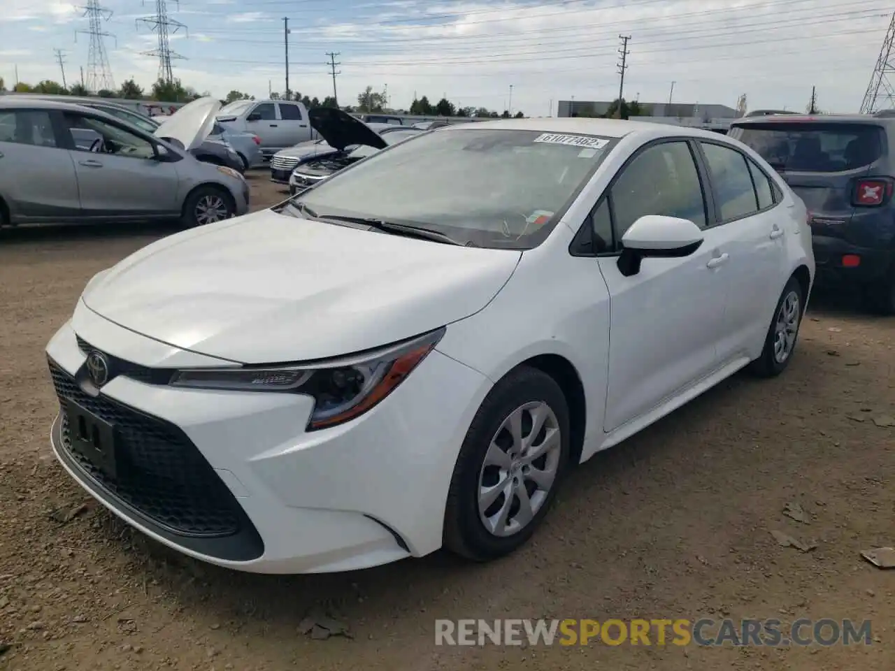 2 Photograph of a damaged car JTDEPRAEXLJ083709 TOYOTA COROLLA 2020