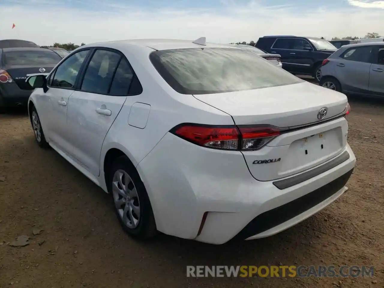 3 Photograph of a damaged car JTDEPRAEXLJ083709 TOYOTA COROLLA 2020