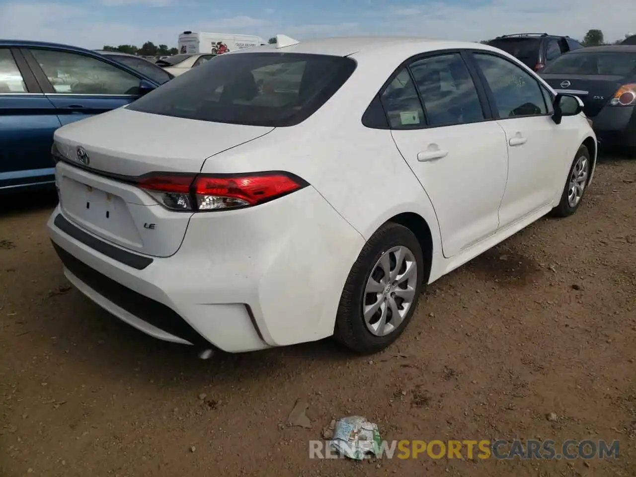 4 Photograph of a damaged car JTDEPRAEXLJ083709 TOYOTA COROLLA 2020