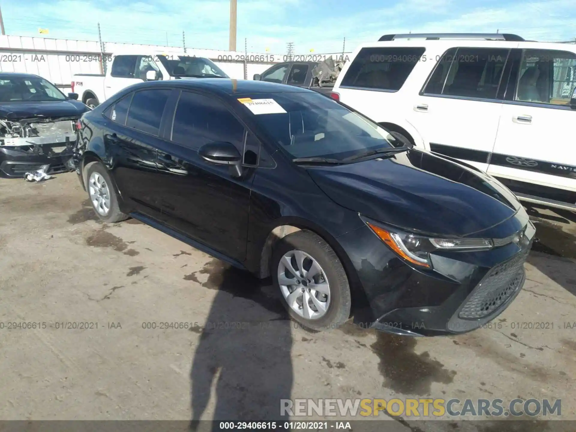 1 Photograph of a damaged car JTDEPRAEXLJ086710 TOYOTA COROLLA 2020