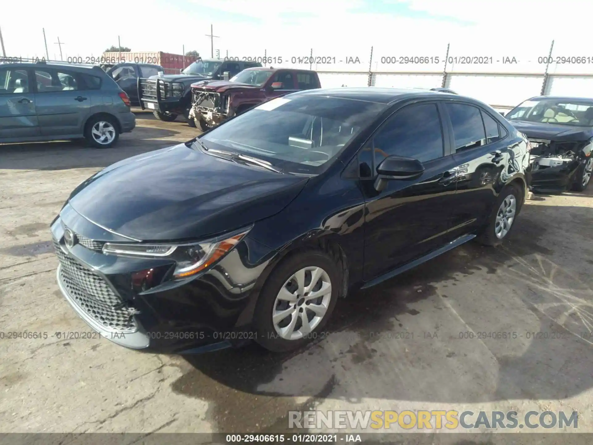 2 Photograph of a damaged car JTDEPRAEXLJ086710 TOYOTA COROLLA 2020