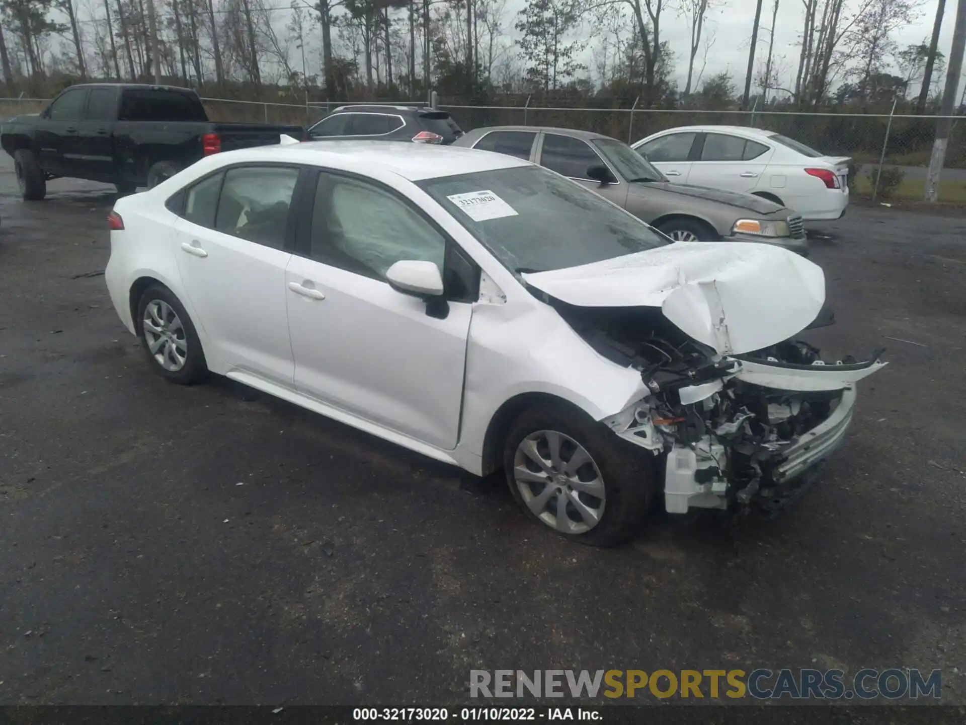 1 Photograph of a damaged car JTDEPRAEXLJ086786 TOYOTA COROLLA 2020