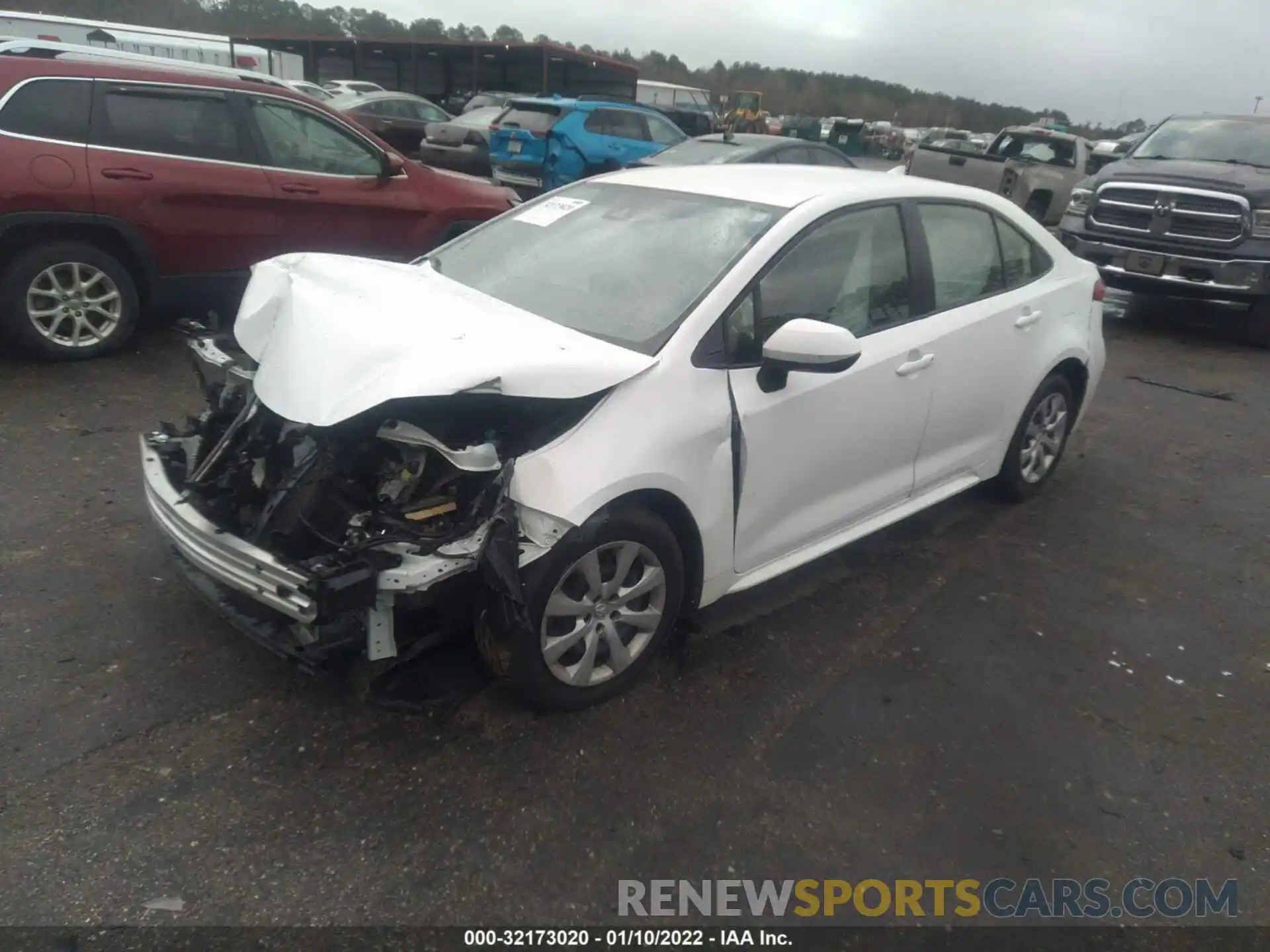 2 Photograph of a damaged car JTDEPRAEXLJ086786 TOYOTA COROLLA 2020