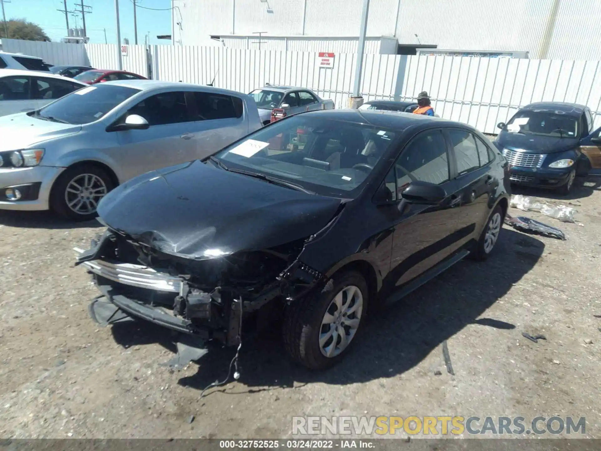 2 Photograph of a damaged car JTDEPRAEXLJ086903 TOYOTA COROLLA 2020