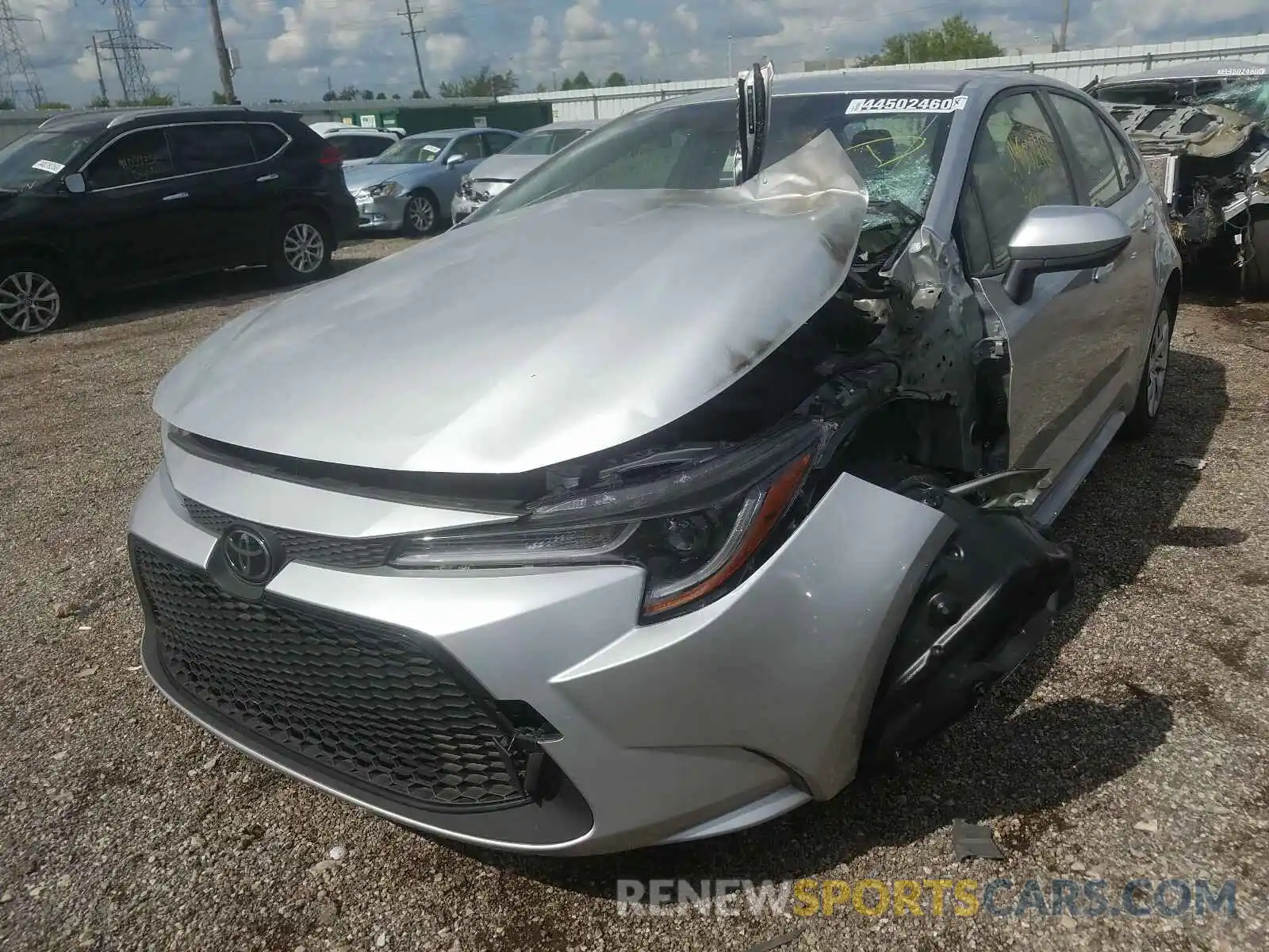 2 Photograph of a damaged car JTDEPRAEXLJ087016 TOYOTA COROLLA 2020