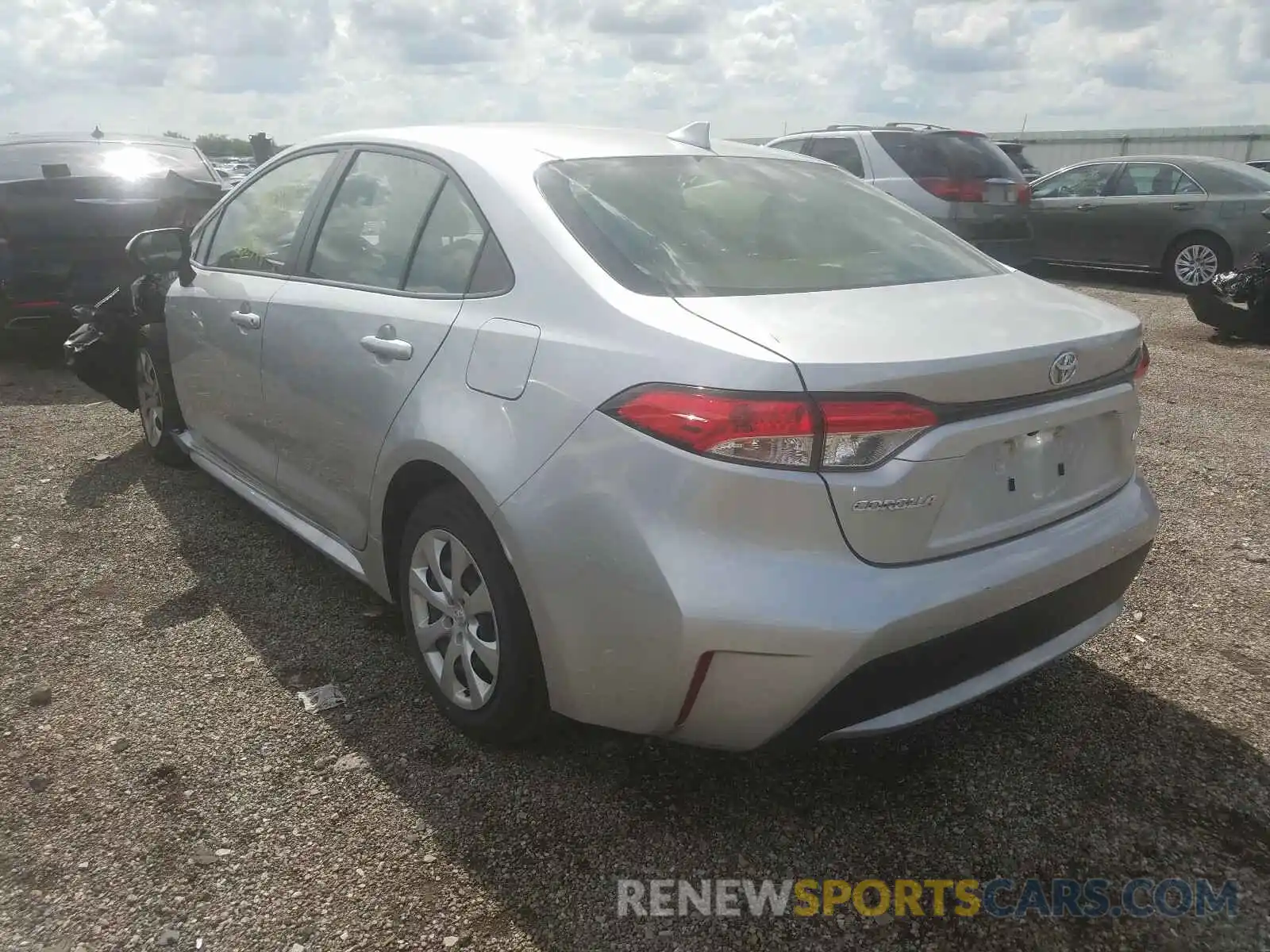 3 Photograph of a damaged car JTDEPRAEXLJ087016 TOYOTA COROLLA 2020