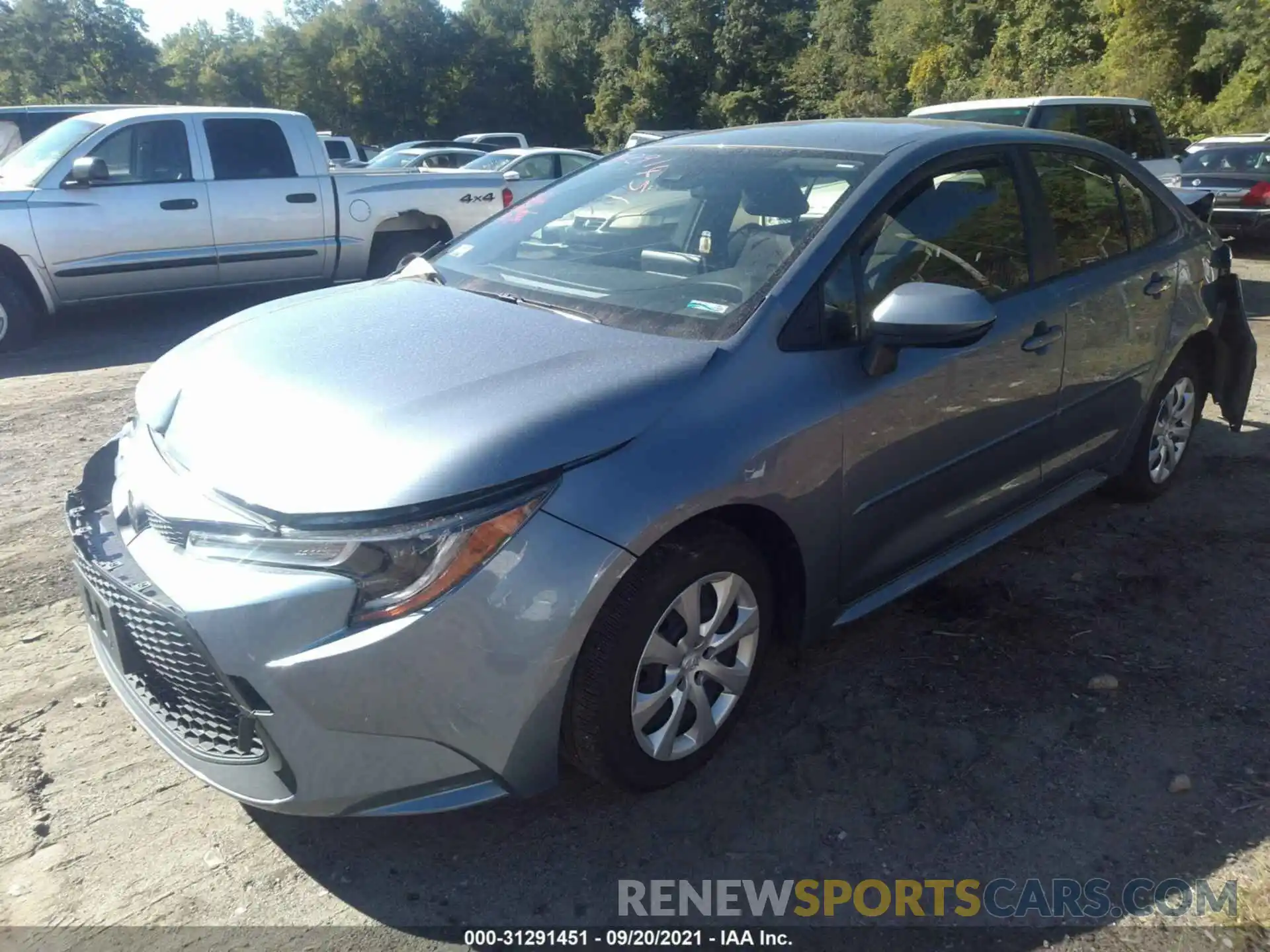 2 Photograph of a damaged car JTDEPRAEXLJ087775 TOYOTA COROLLA 2020