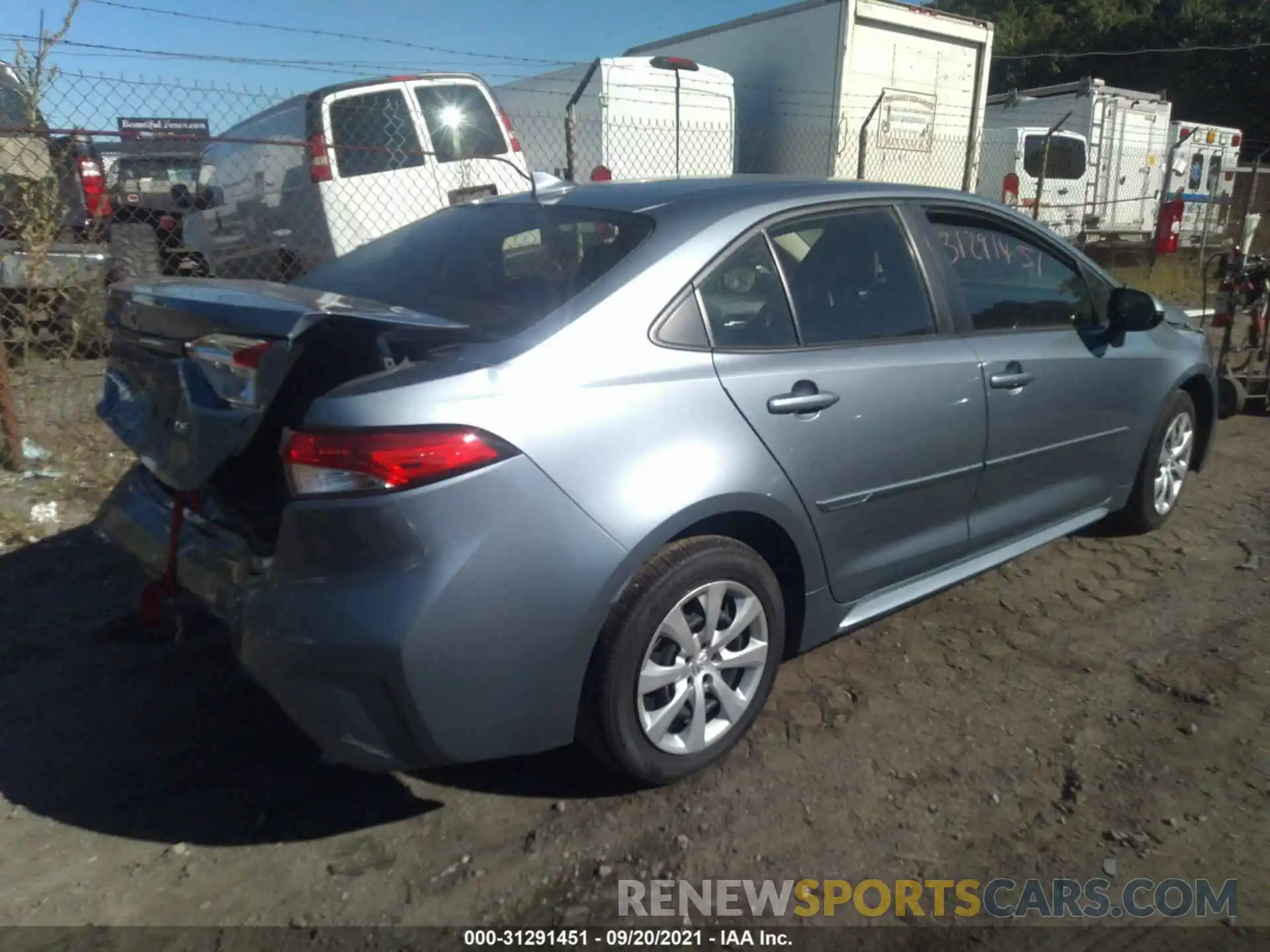 4 Photograph of a damaged car JTDEPRAEXLJ087775 TOYOTA COROLLA 2020