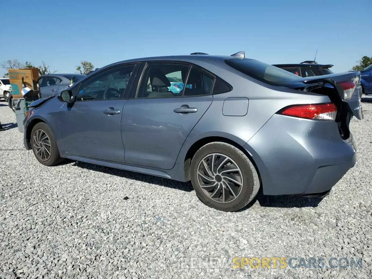 2 Photograph of a damaged car JTDEPRAEXLJ087968 TOYOTA COROLLA 2020