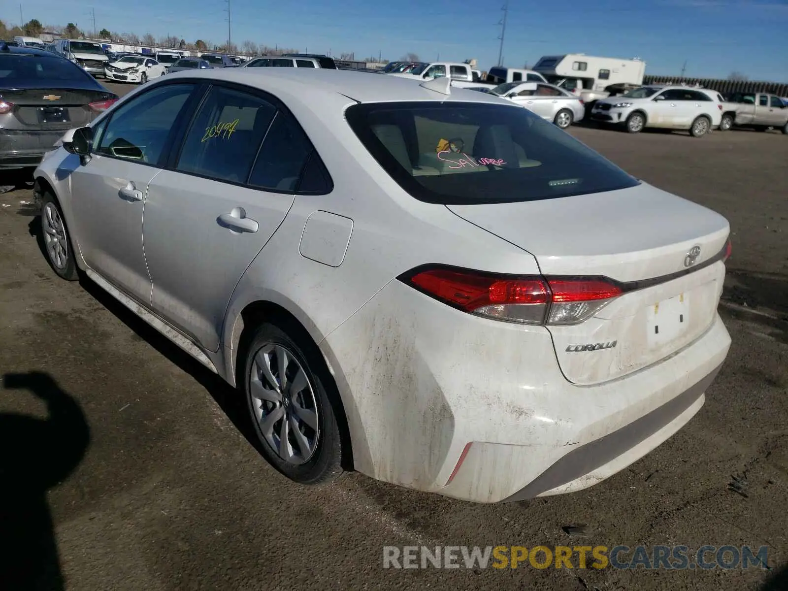 3 Photograph of a damaged car JTDEPRAEXLJ089185 TOYOTA COROLLA 2020