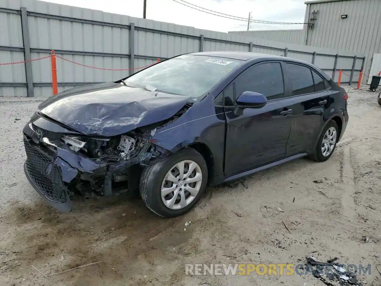 1 Photograph of a damaged car JTDEPRAEXLJ089767 TOYOTA COROLLA 2020