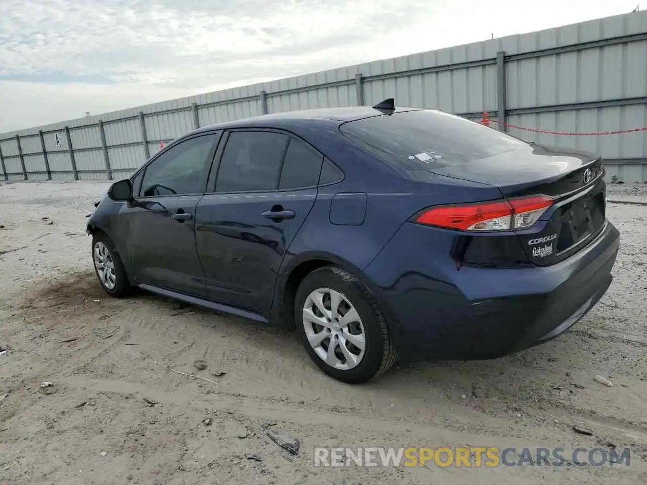 2 Photograph of a damaged car JTDEPRAEXLJ089767 TOYOTA COROLLA 2020