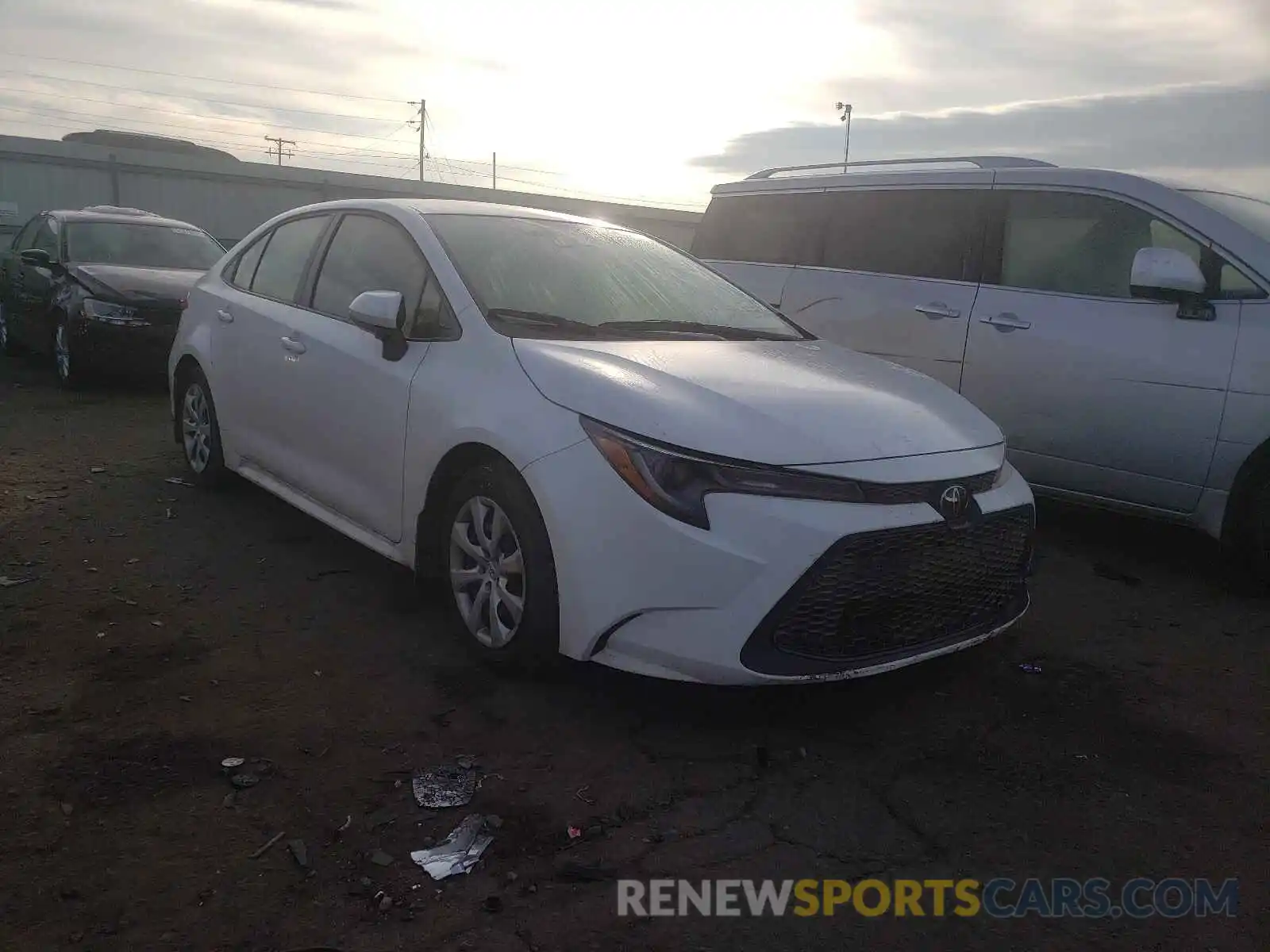 1 Photograph of a damaged car JTDEPRAEXLJ090563 TOYOTA COROLLA 2020