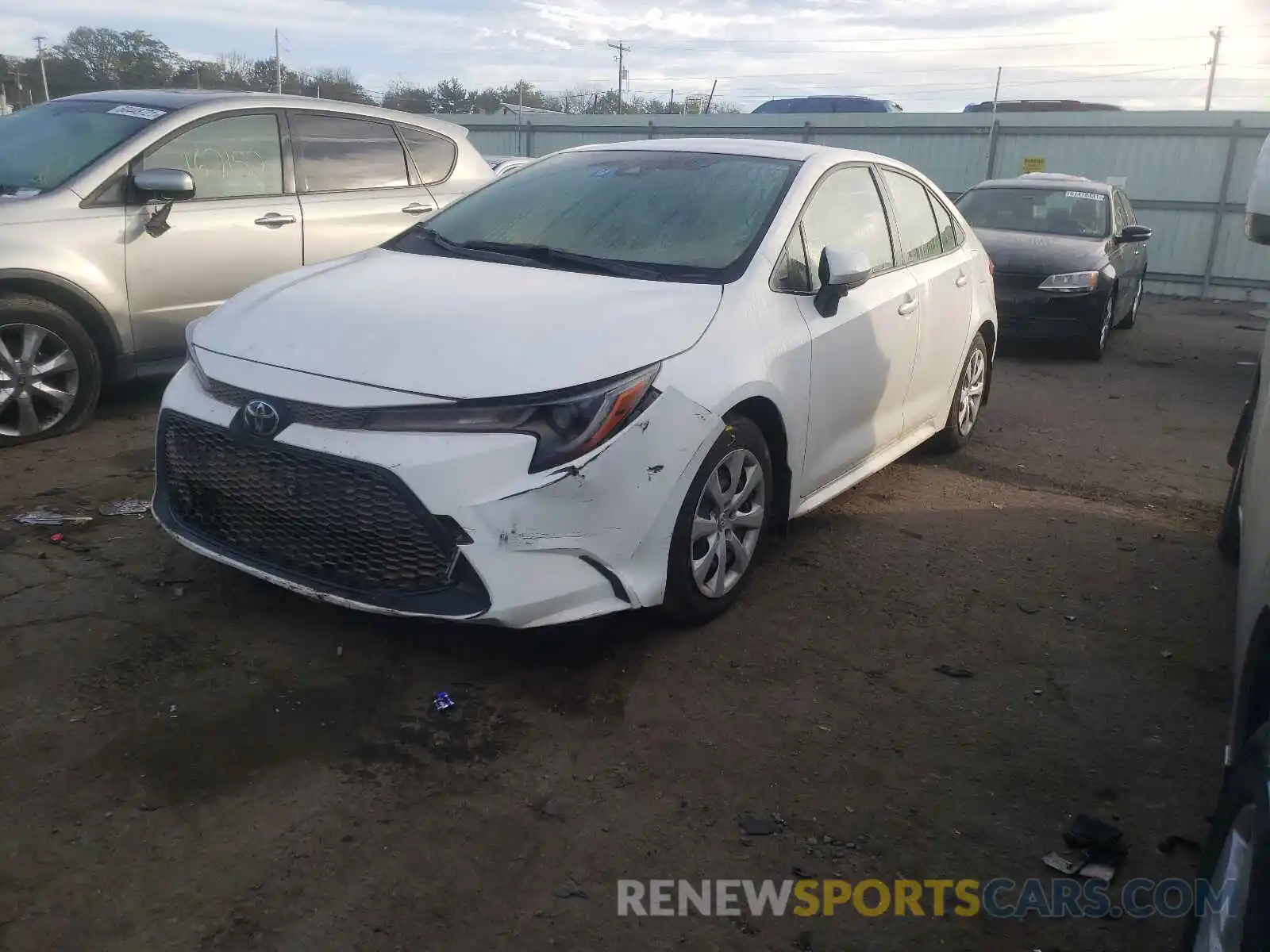 2 Photograph of a damaged car JTDEPRAEXLJ090563 TOYOTA COROLLA 2020