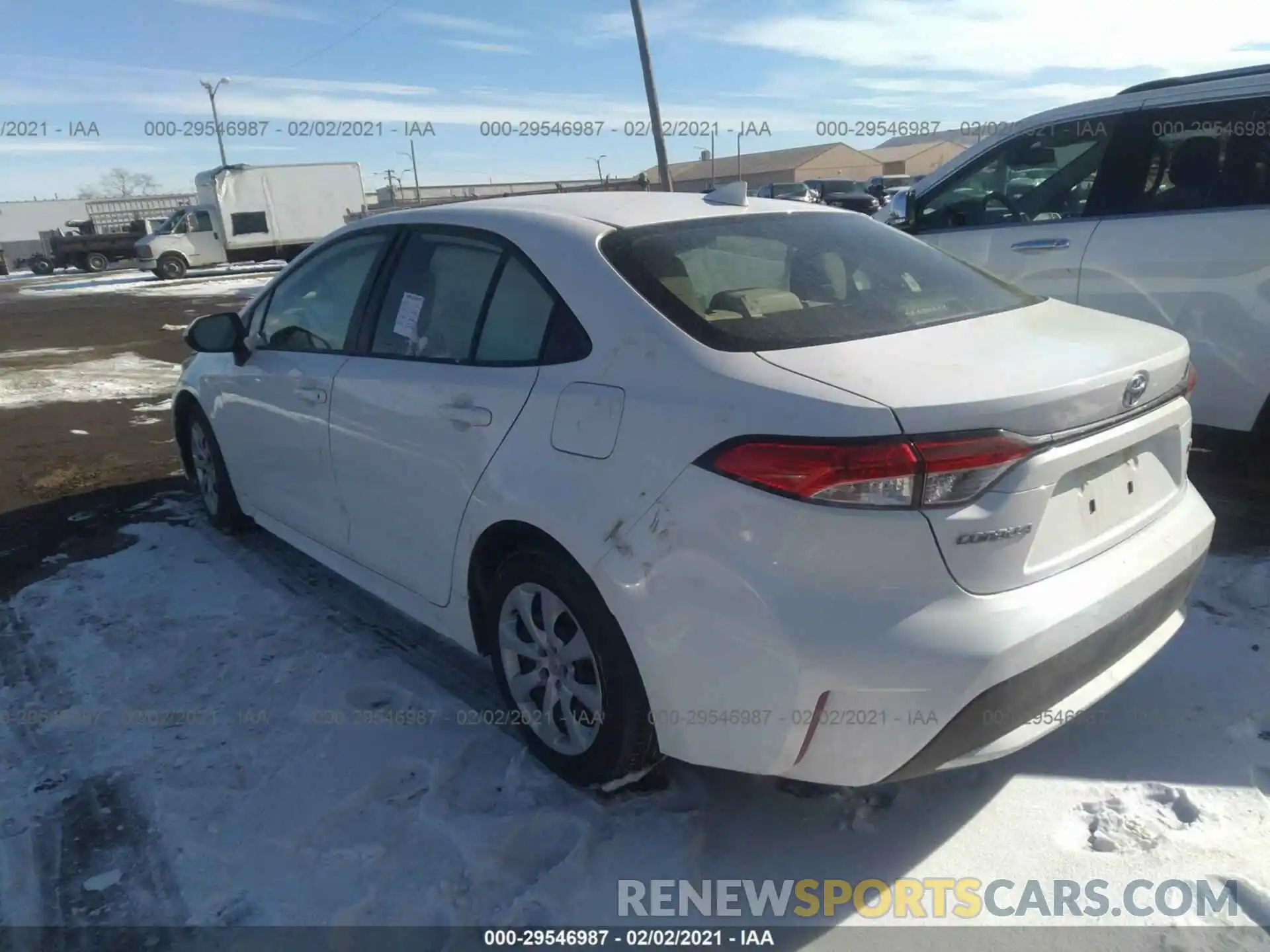 3 Photograph of a damaged car JTDEPRAEXLJ090773 TOYOTA COROLLA 2020