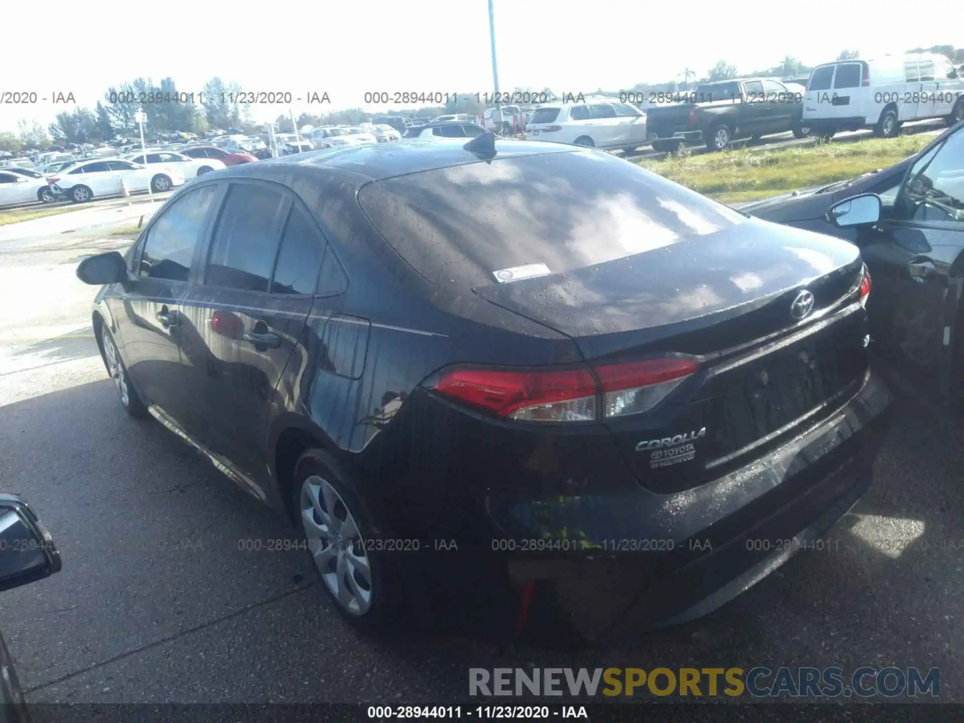 3 Photograph of a damaged car JTDEPRAEXLJ092247 TOYOTA COROLLA 2020