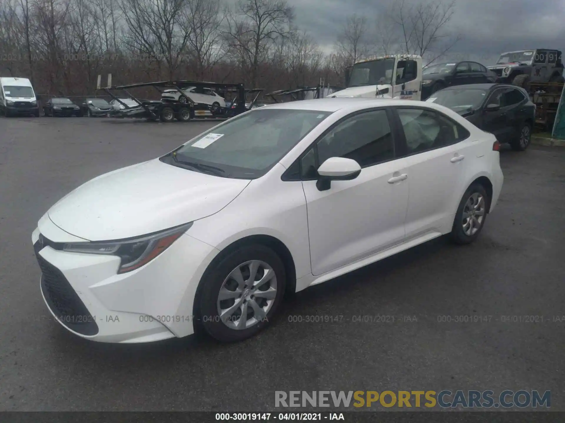 2 Photograph of a damaged car JTDEPRAEXLJ093592 TOYOTA COROLLA 2020