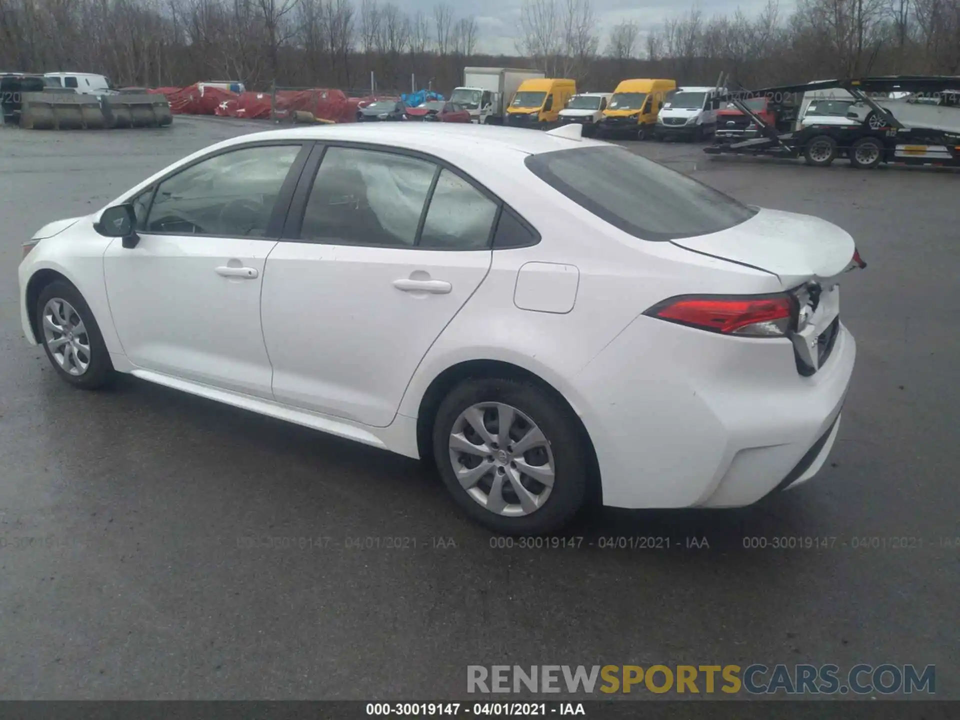 3 Photograph of a damaged car JTDEPRAEXLJ093592 TOYOTA COROLLA 2020