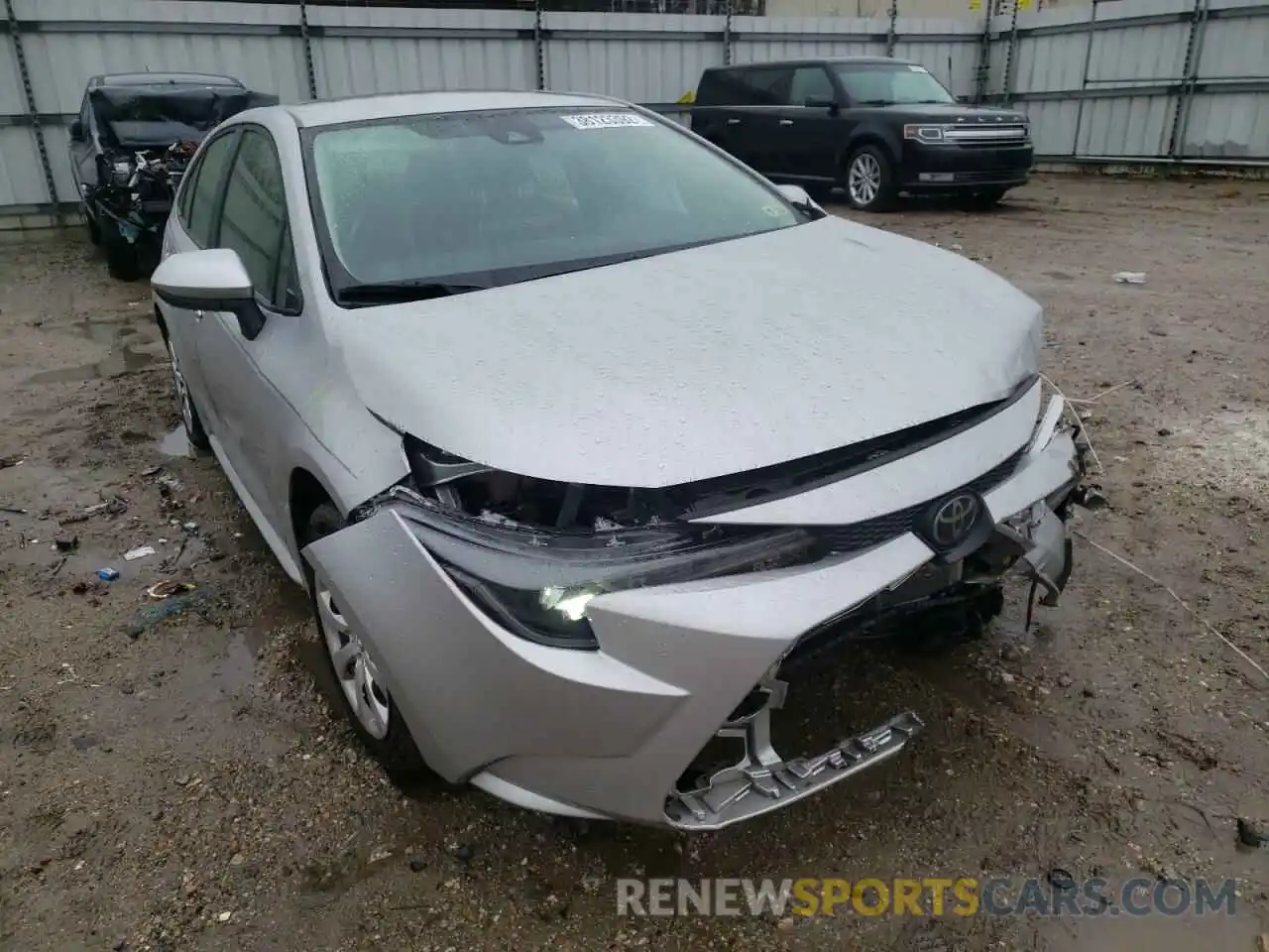 1 Photograph of a damaged car JTDEPRAEXLJ093933 TOYOTA COROLLA 2020