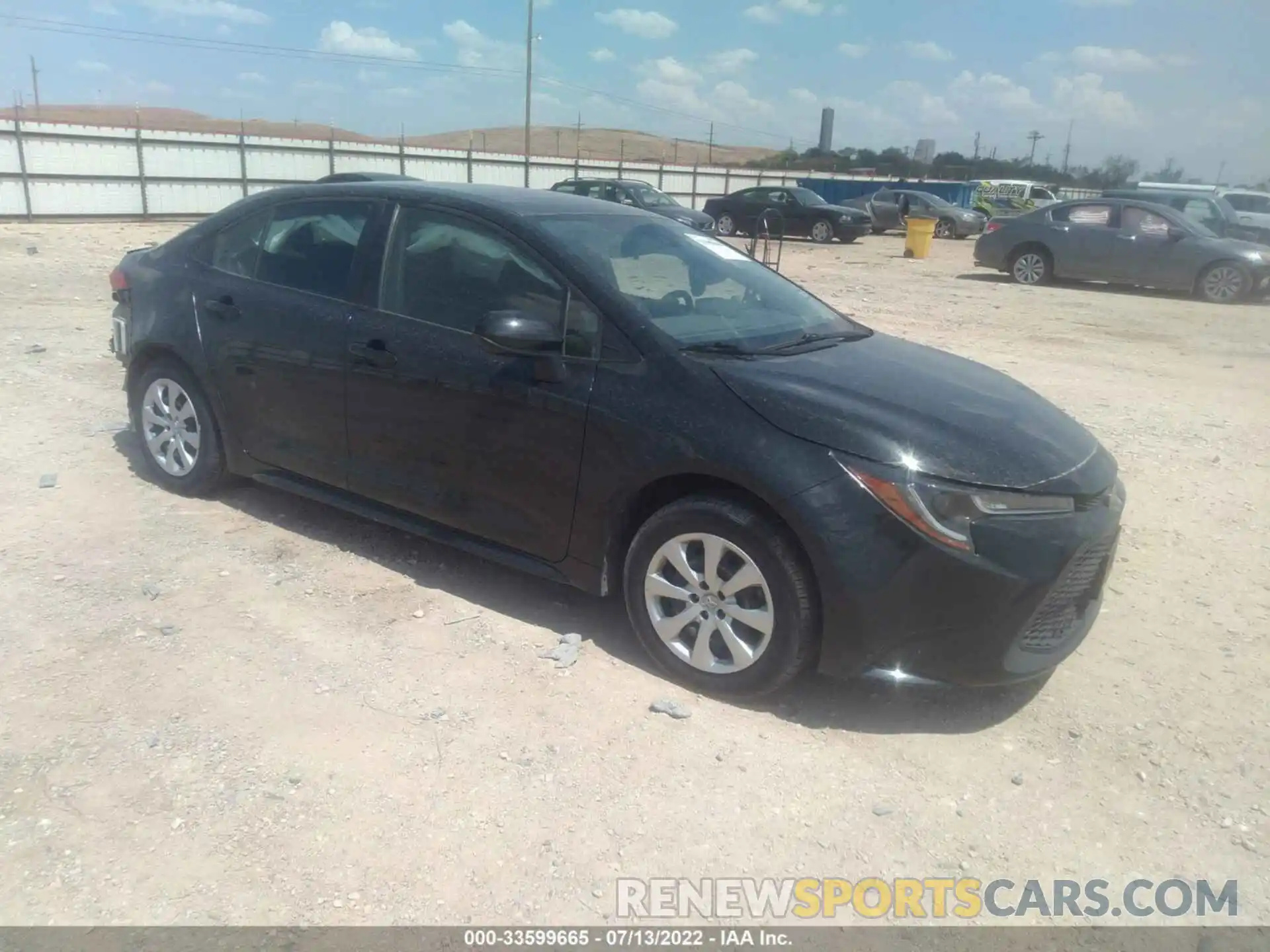 1 Photograph of a damaged car JTDEPRAEXLJ095312 TOYOTA COROLLA 2020