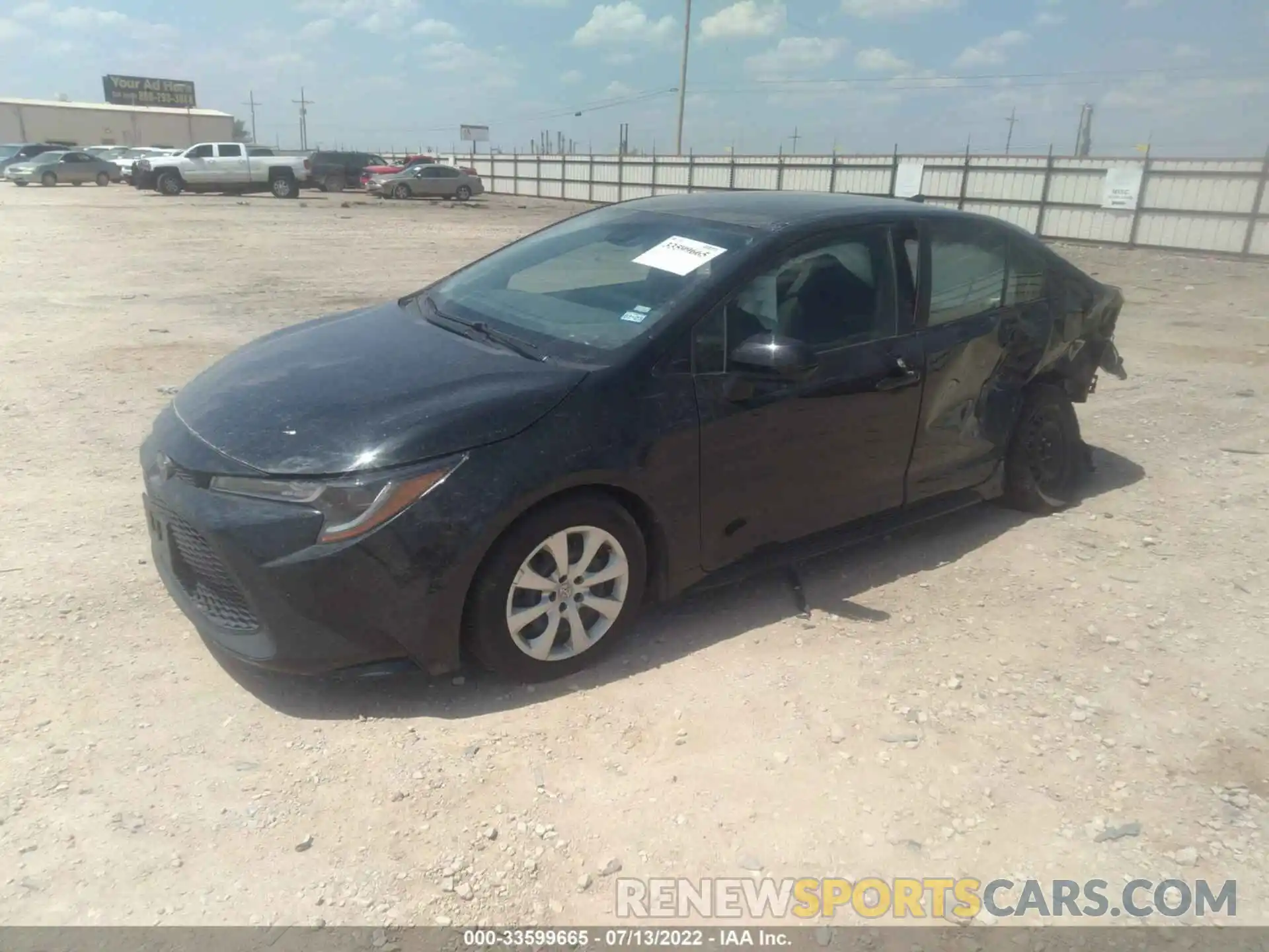 2 Photograph of a damaged car JTDEPRAEXLJ095312 TOYOTA COROLLA 2020