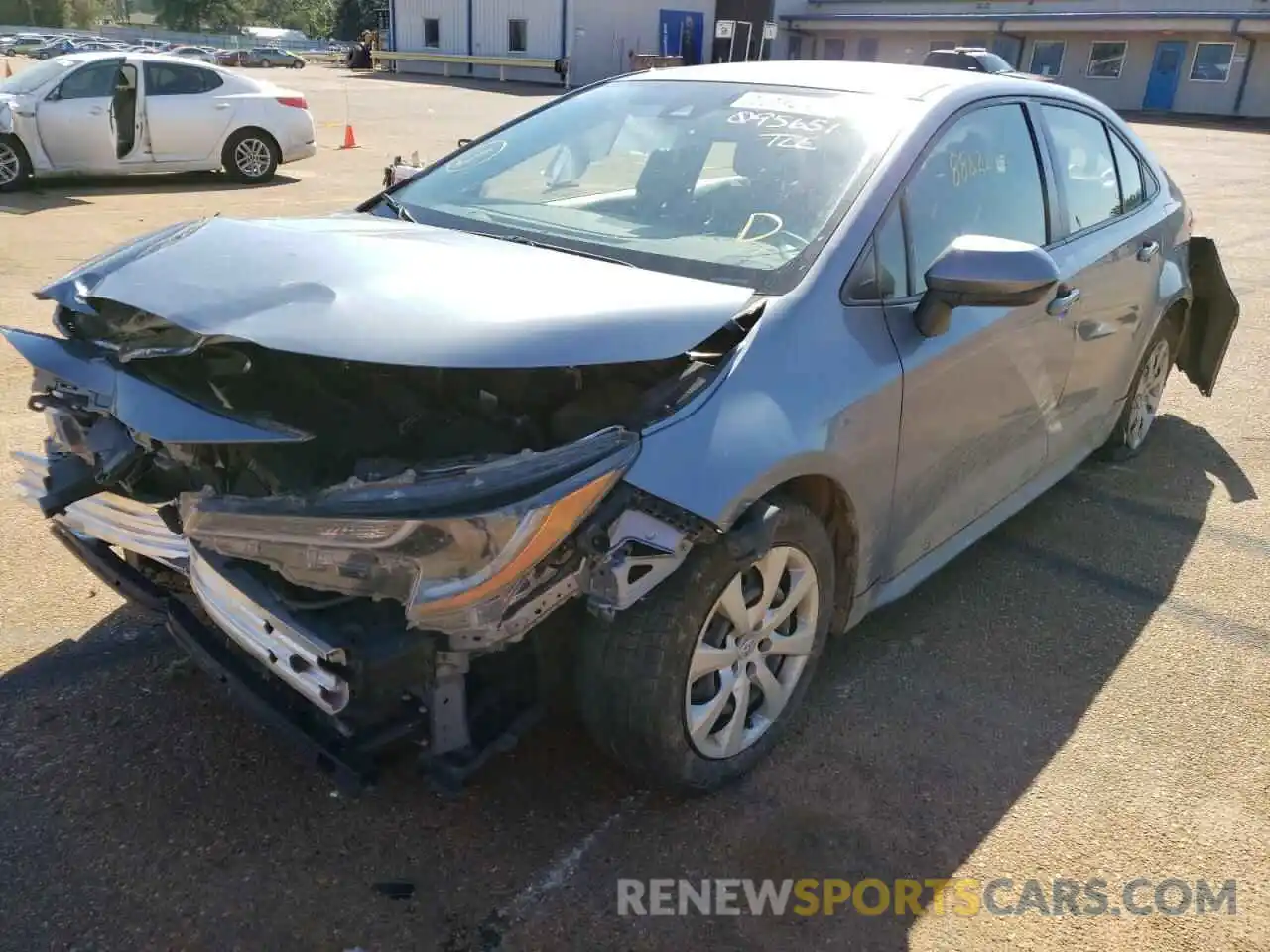 2 Photograph of a damaged car JTDEPRAEXLJ095651 TOYOTA COROLLA 2020