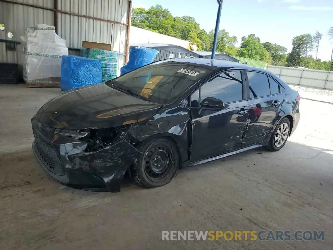 1 Photograph of a damaged car JTDEPRAEXLJ095715 TOYOTA COROLLA 2020