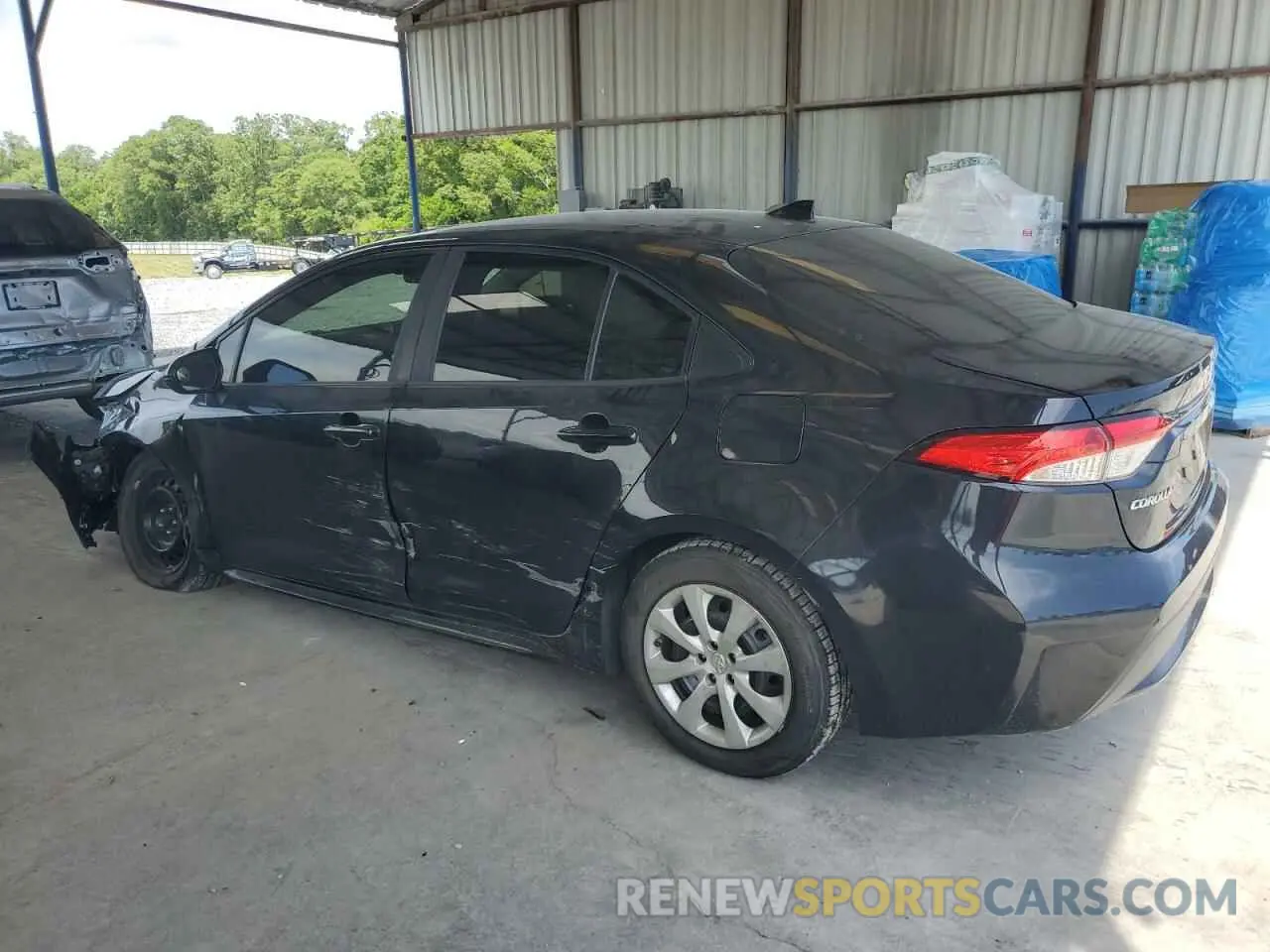 2 Photograph of a damaged car JTDEPRAEXLJ095715 TOYOTA COROLLA 2020