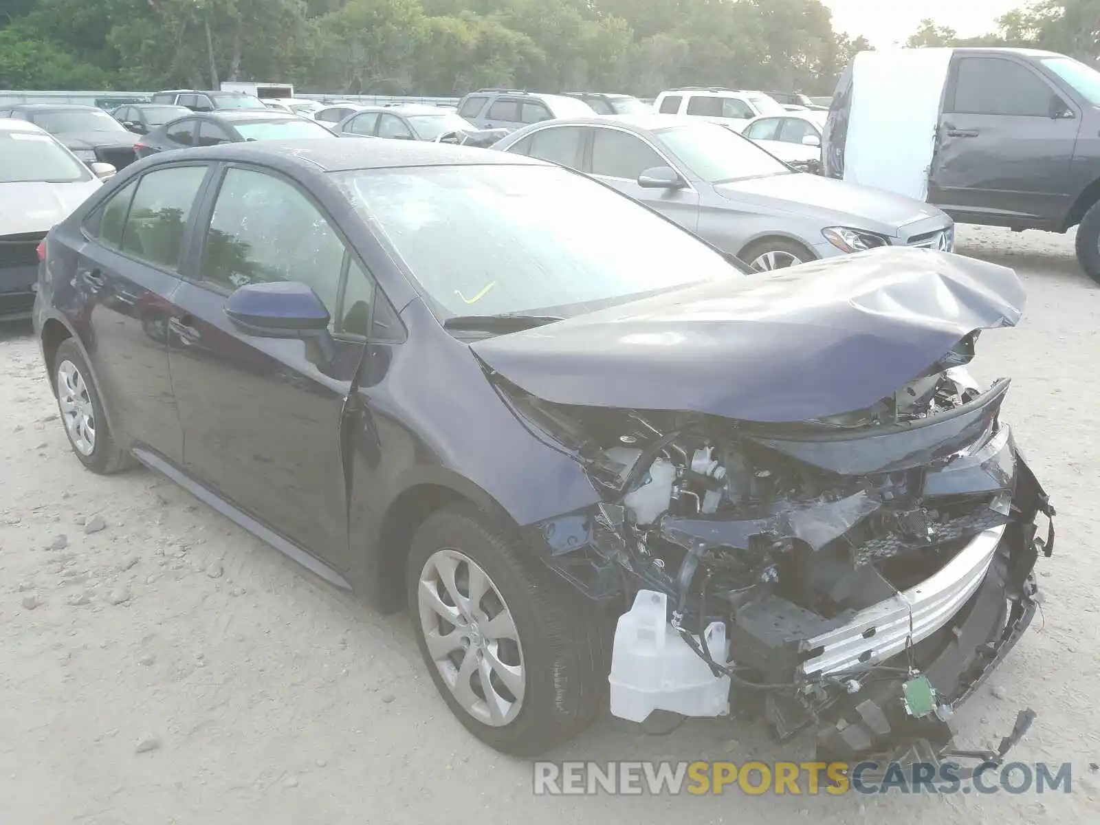 1 Photograph of a damaged car JTDEPRAEXLJ096461 TOYOTA COROLLA 2020